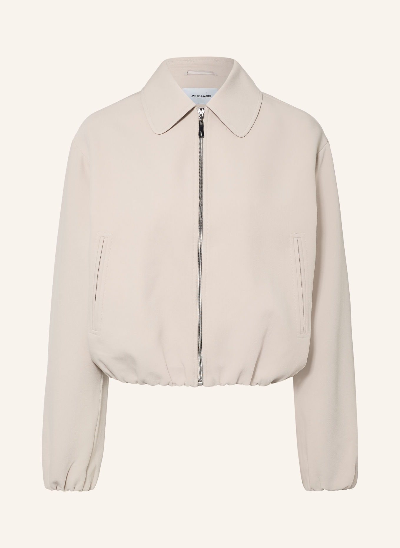 MORE & MORE Sweatjacke: BEIGE