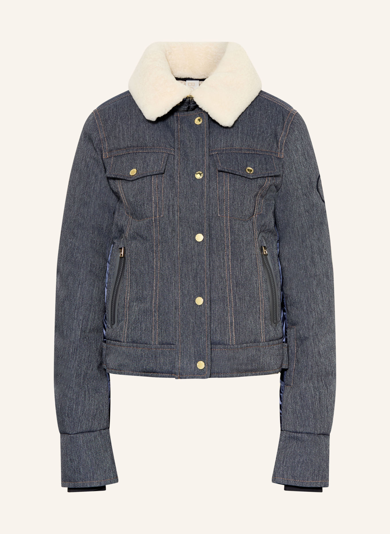 BOGNER Daunen-Skijacke DENA-LD: BLAU / CREME