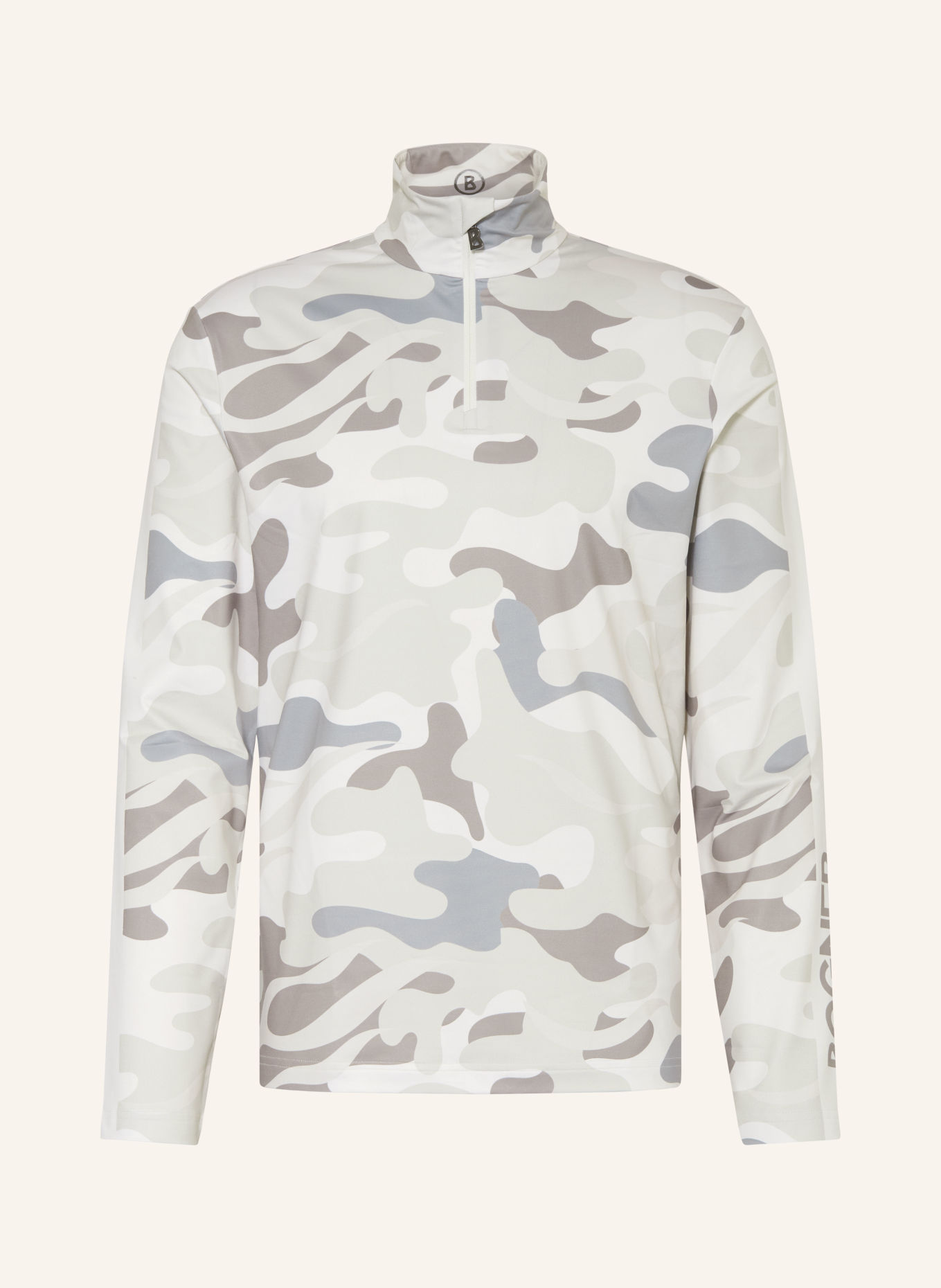 BOGNER Midlayer VERTI: WHITE / TAUPE / LIGHT GRAY