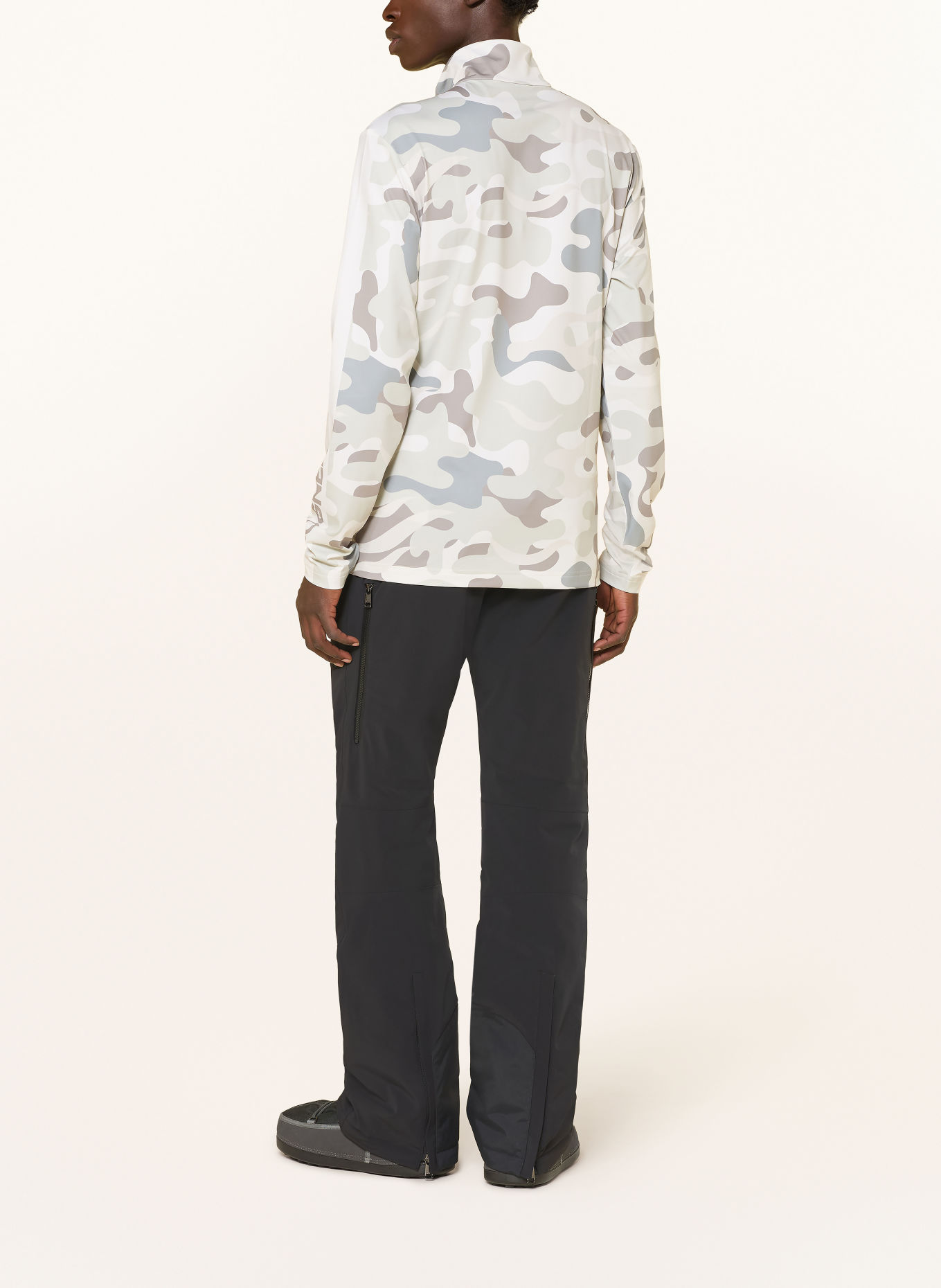 BOGNER Midlayer VERTI: WHITE / TAUPE / LIGHT GRAY