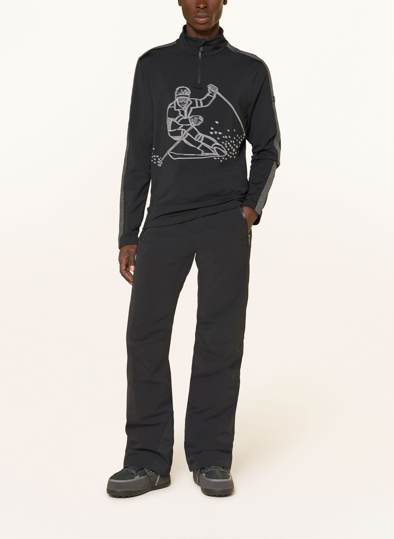 BOGNER Midlayer ELIOT: SCHWARZ / HELLGRAU