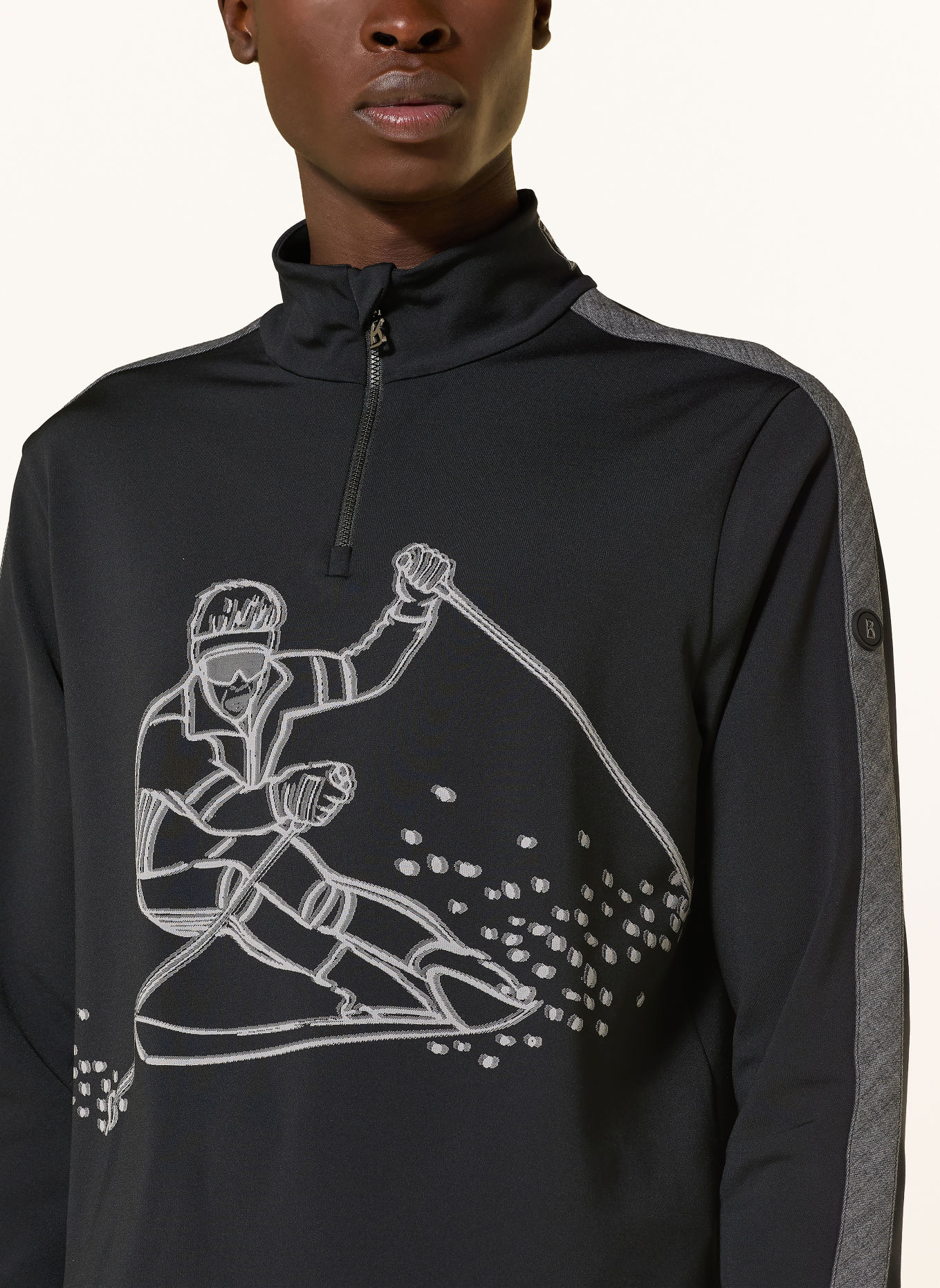 BOGNER Midlayer ELIOT: SCHWARZ / HELLGRAU