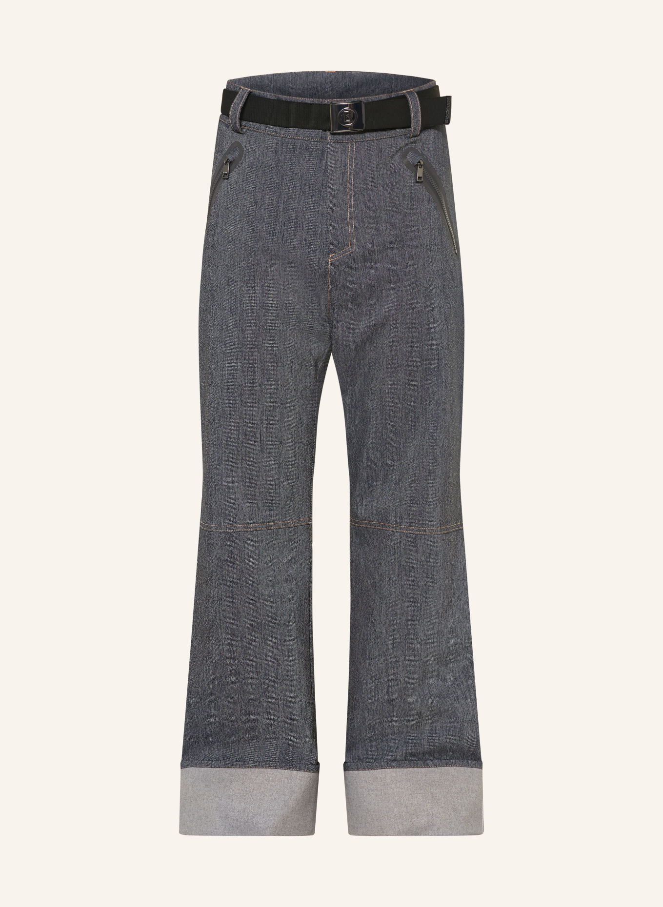 BOGNER Ski-broek JETT: DONKERBLAUW / LICHTGRIJS