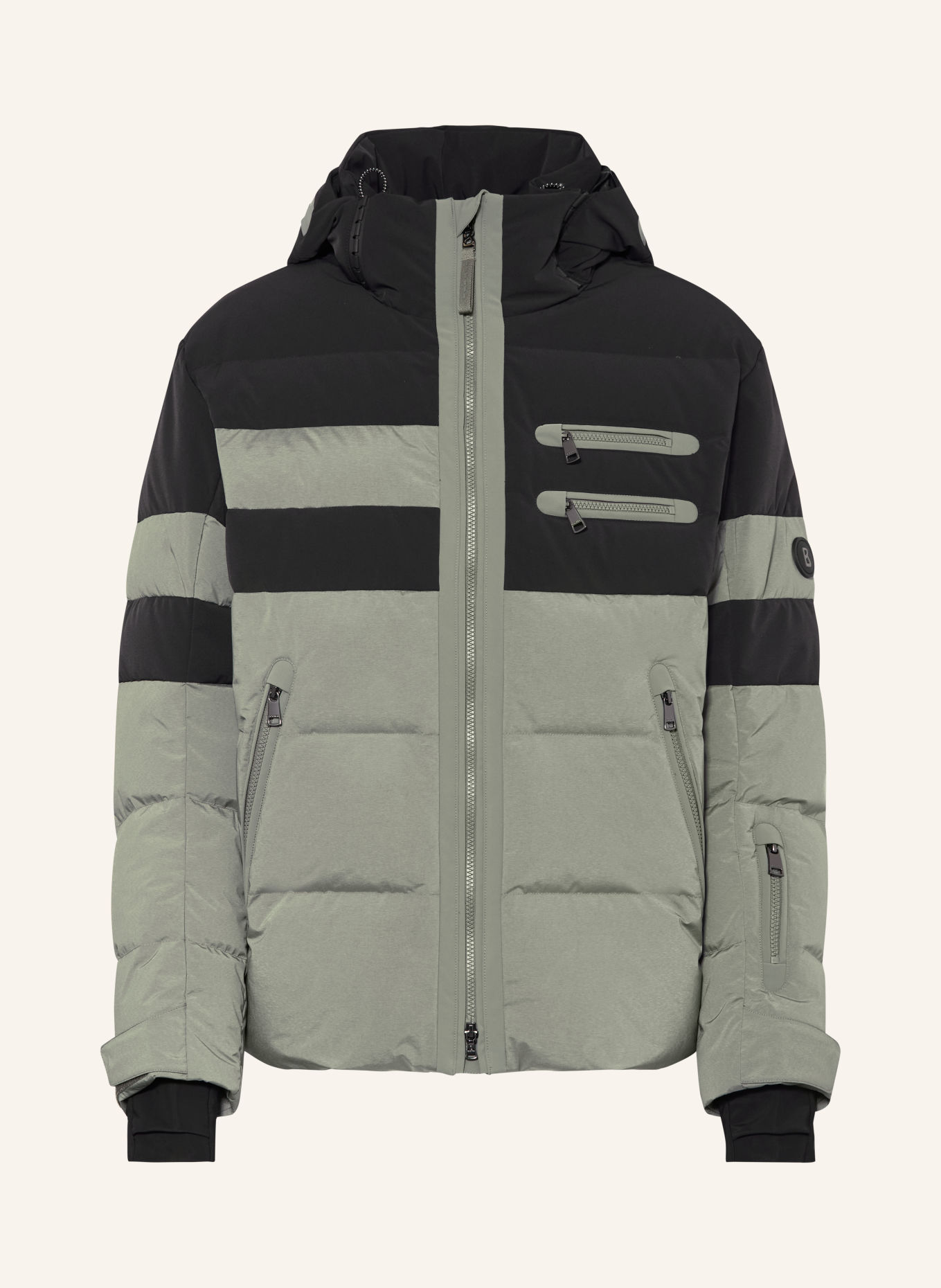 BOGNER Donzen ski-jas RION-D: ZWART / GROEN