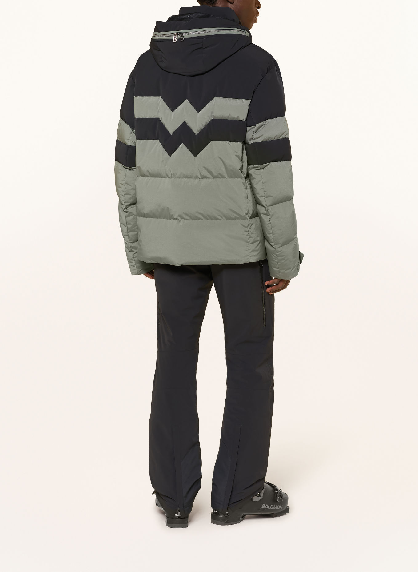 BOGNER Donzen ski-jas RION-D: ZWART / GROEN
