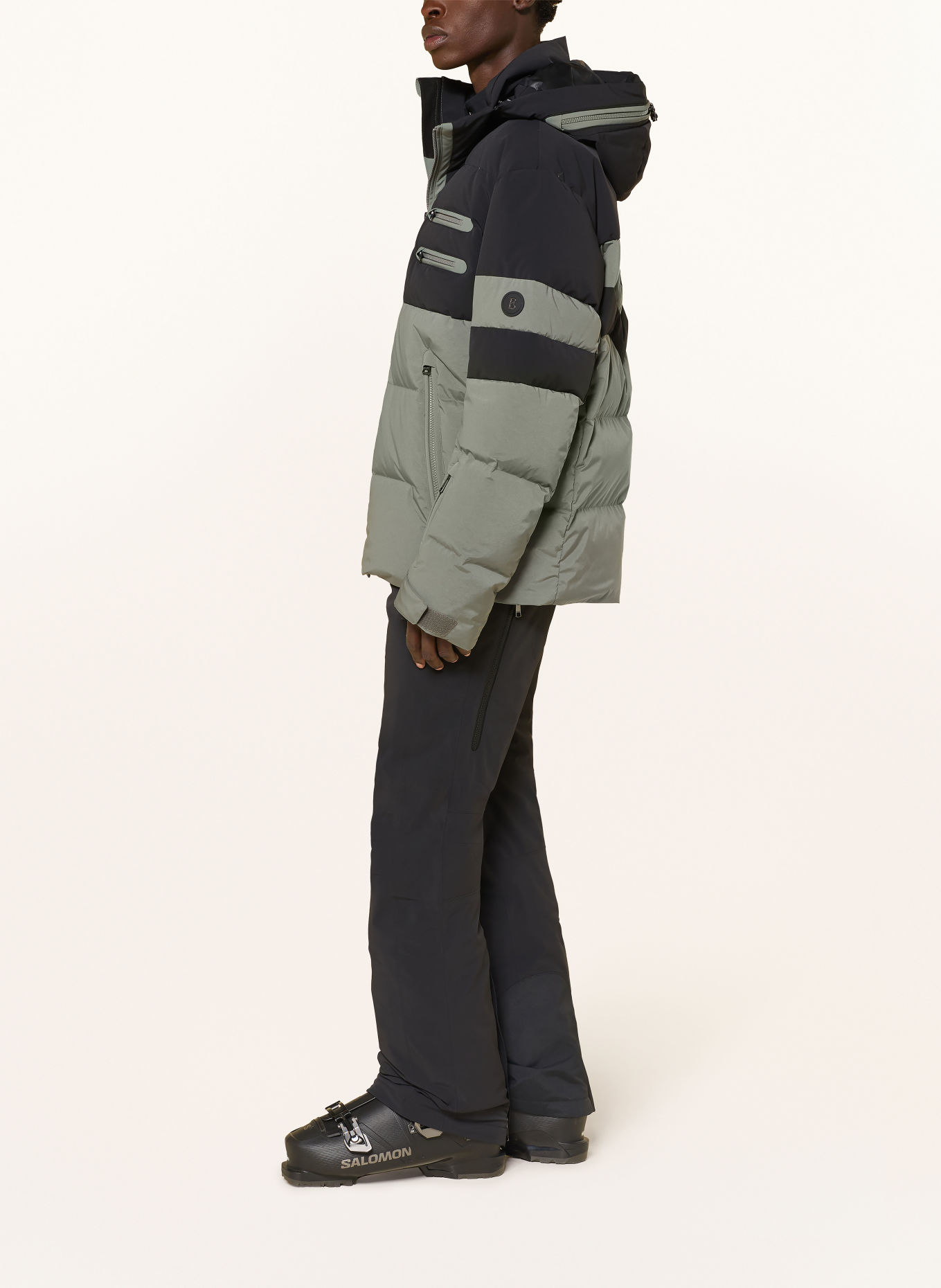 BOGNER Donzen ski-jas RION-D: ZWART / GROEN