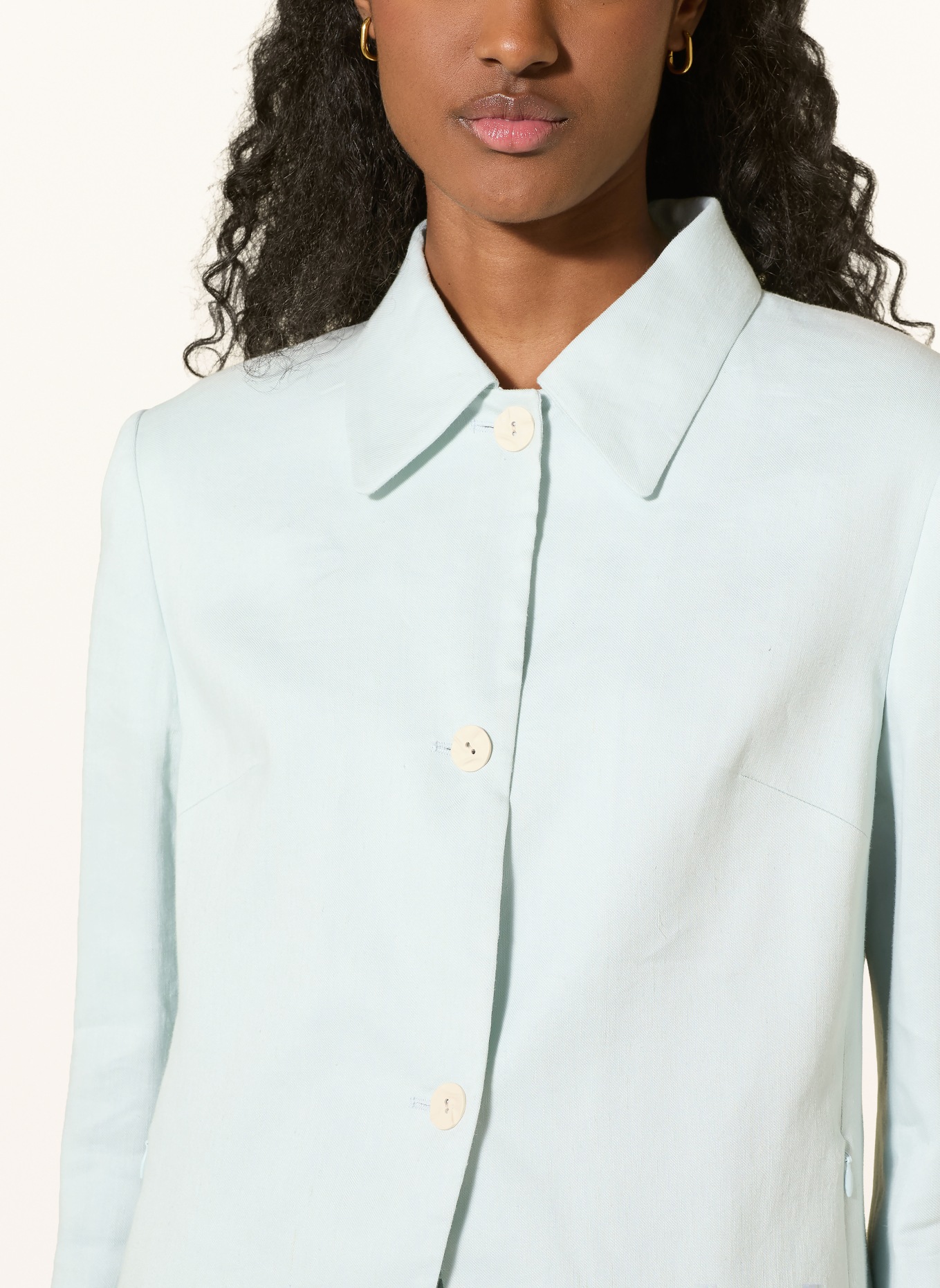 TIGER OF SWEDEN Blazer ELOISE mit Leinen: HELLBLAU
