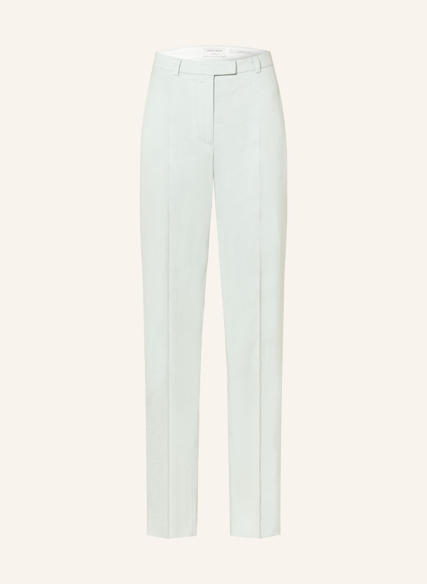 TIGER OF SWEDEN Hose NOVE mit Leinen: HELLBLAU