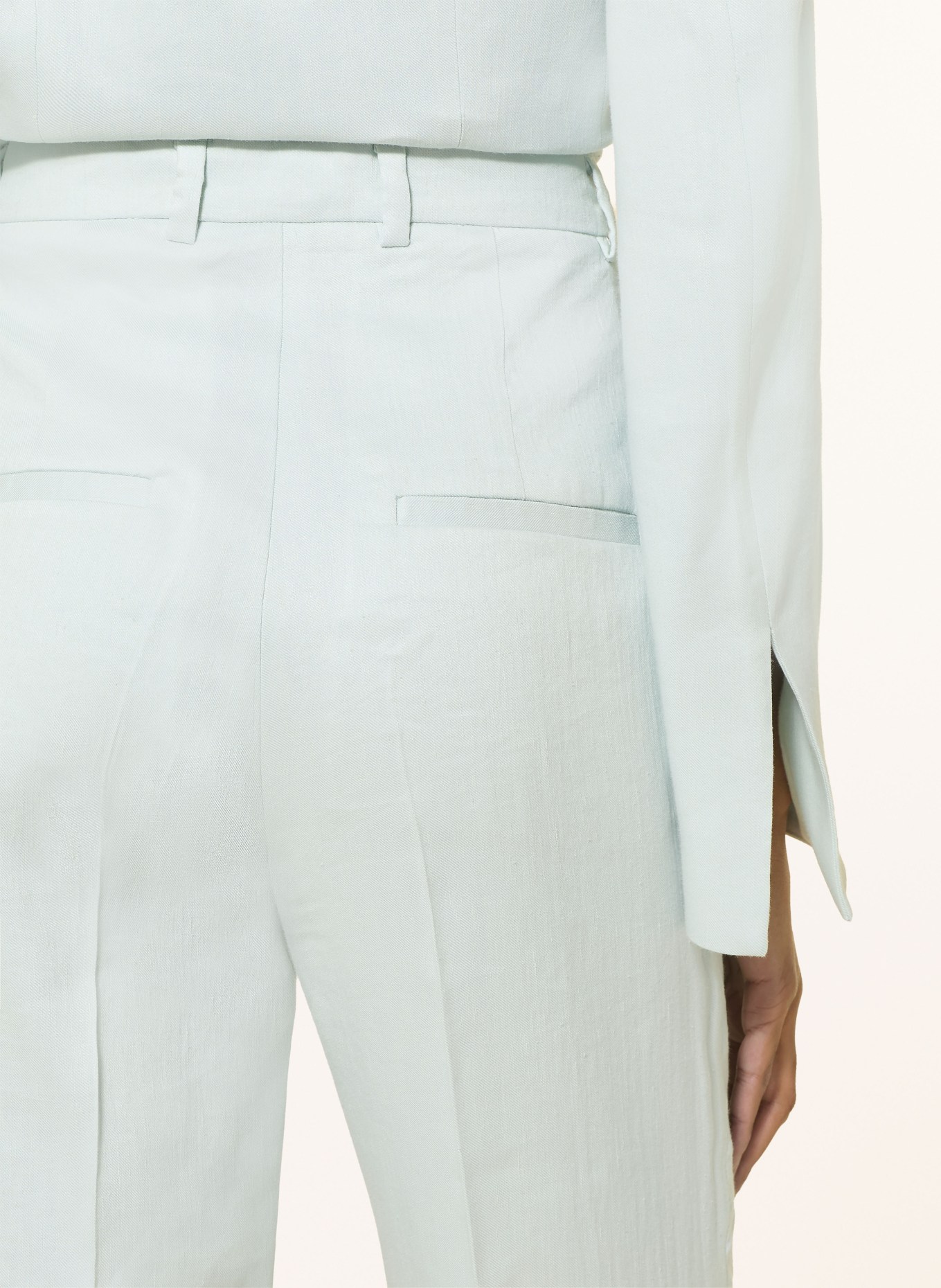 TIGER OF SWEDEN Hose NOVE mit Leinen: HELLBLAU