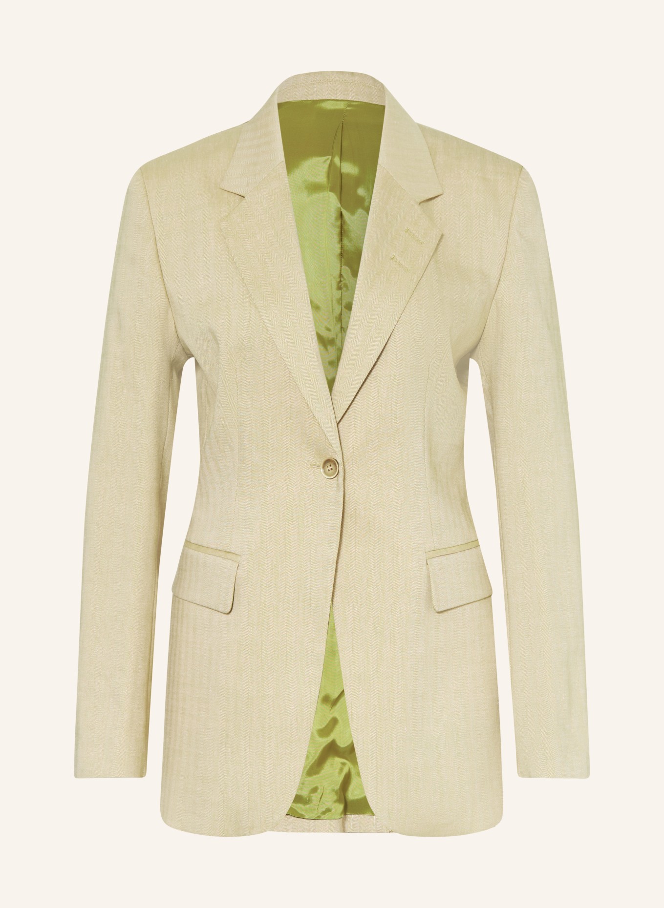 TIGER OF SWEDEN Blazer NARINA mit Leinen: HELLGRÜN