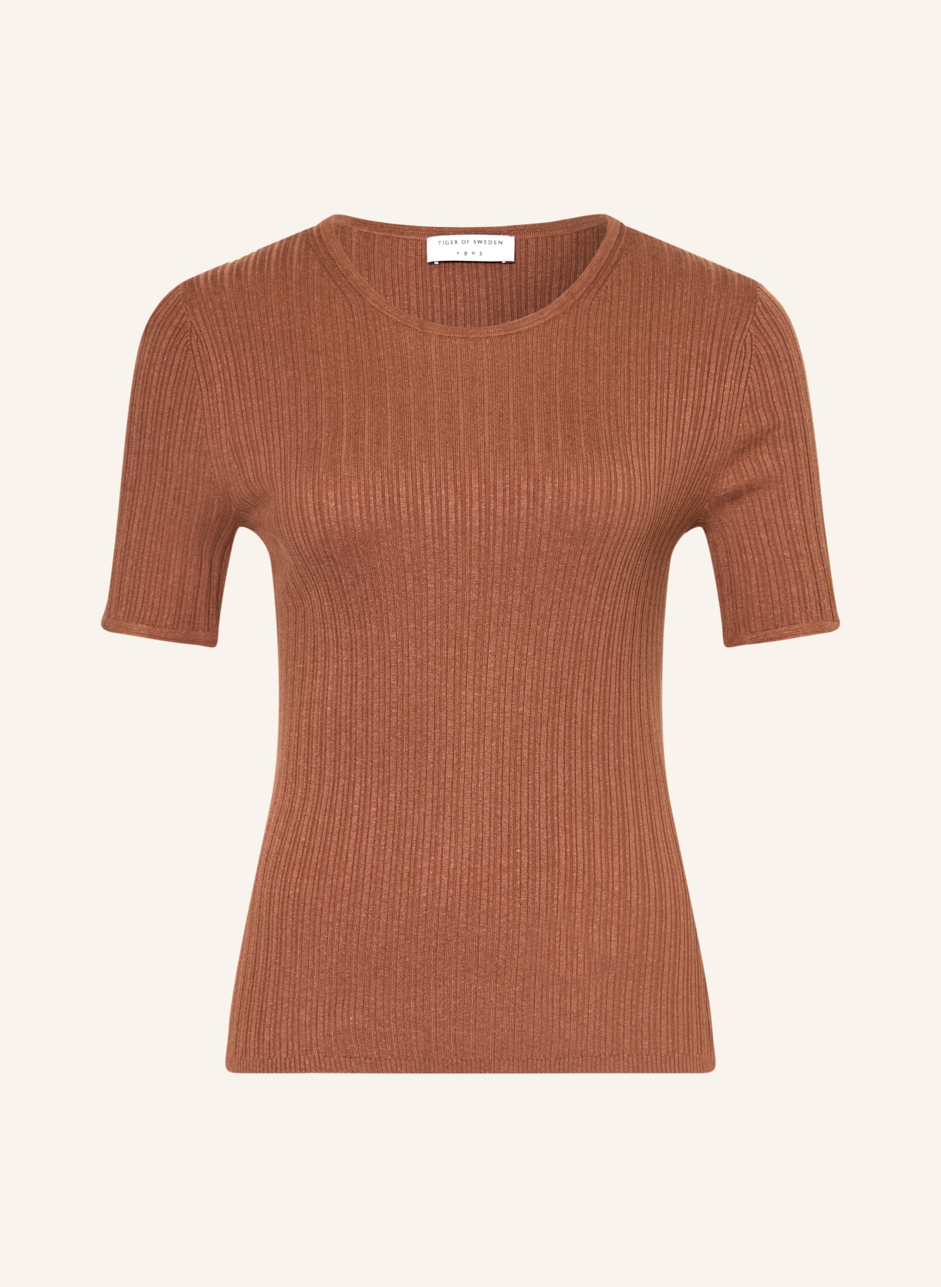 TIGER OF SWEDEN MAE Knit Shirt: BROWN