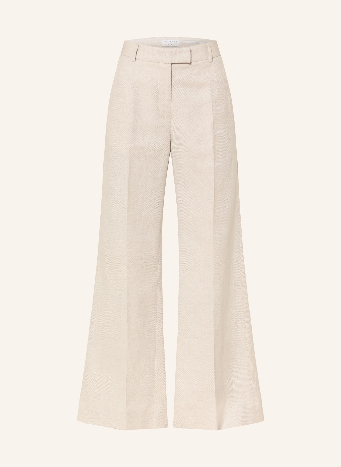 TIGER OF SWEDEN Marlenehose HEDVI mit Leinen: BEIGE