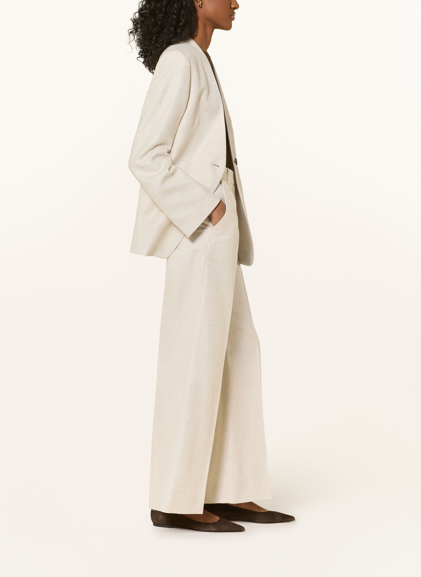 TIGER OF SWEDEN Marlenehose HEDVI mit Leinen: BEIGE