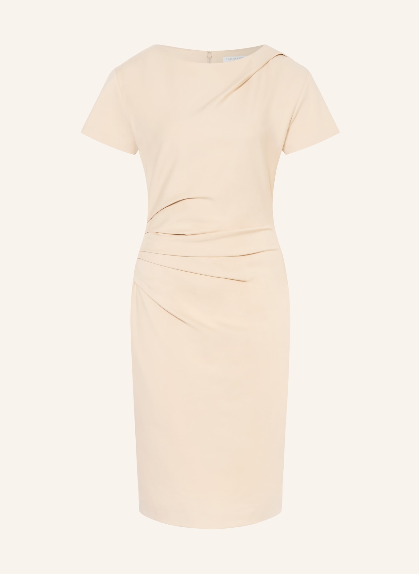 TIGER OF SWEDEN IZZO jersey shift dress: ECRU