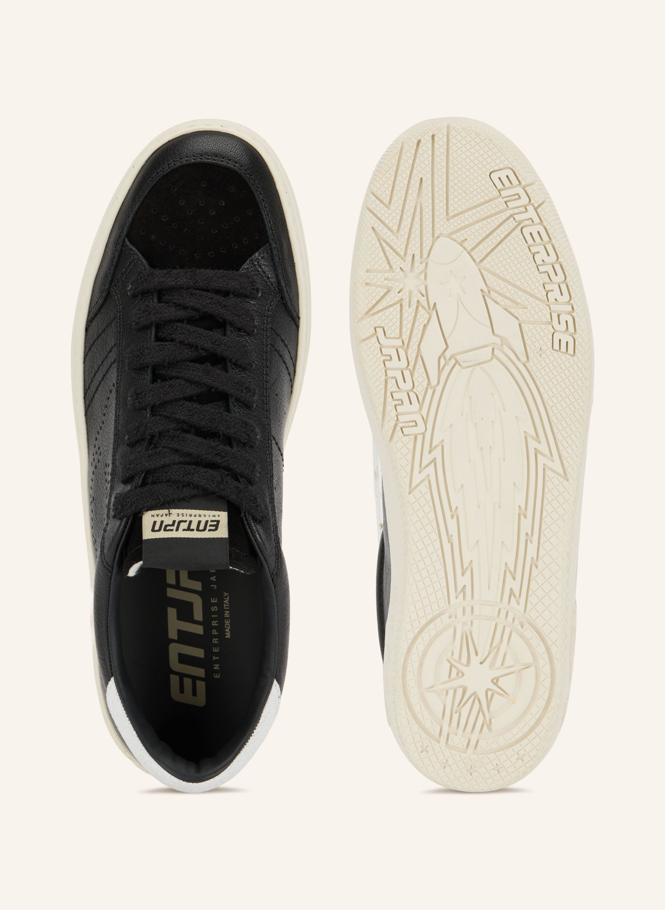 ENTERPRISE JAPAN Baskets JUPITER ROCKET 1: NOIR / BLANC