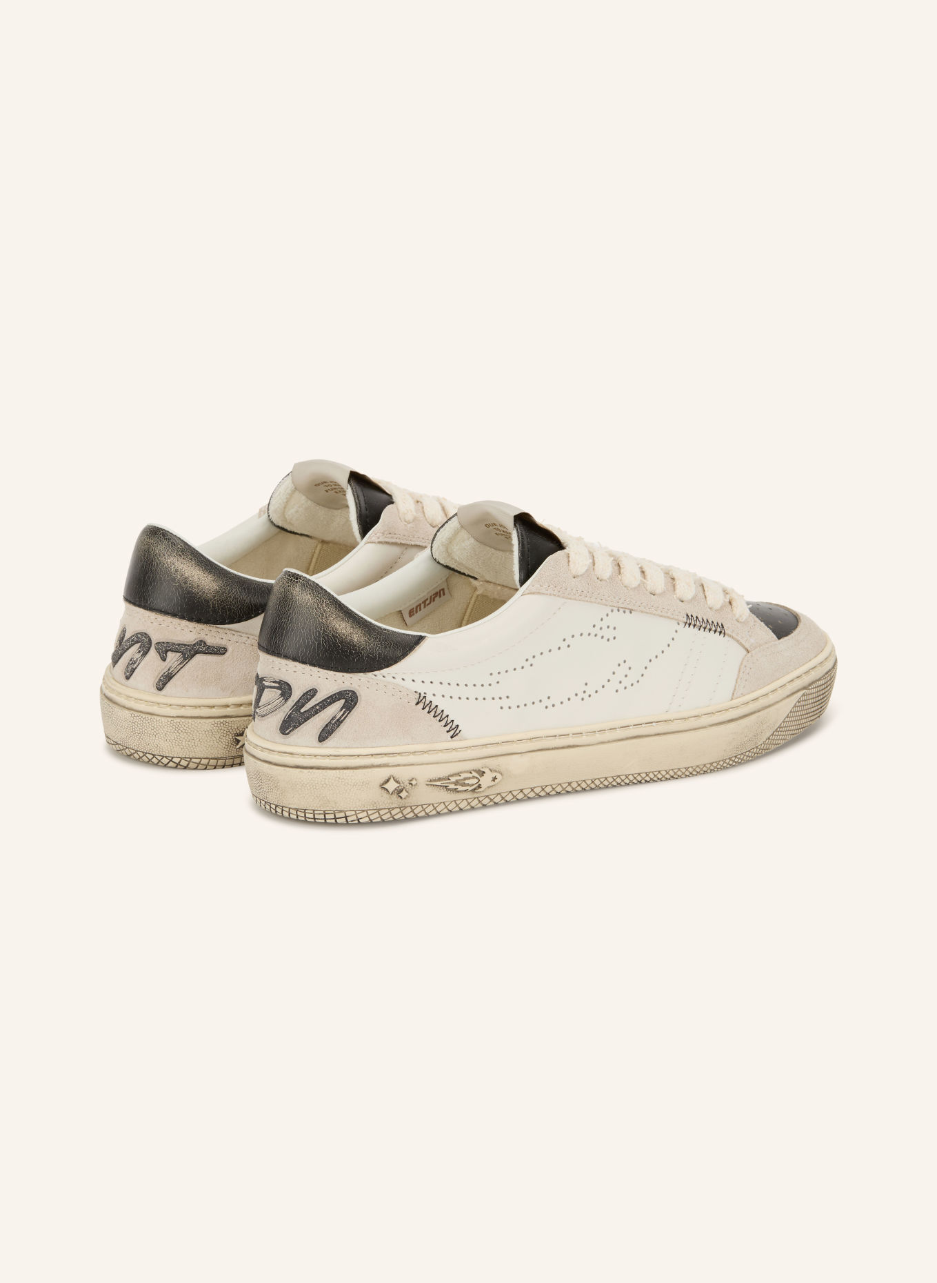 ENTERPRISE JAPAN Baskets JUPITER ROCKET 4: BLANC / GRIS CLAIR / NOIR