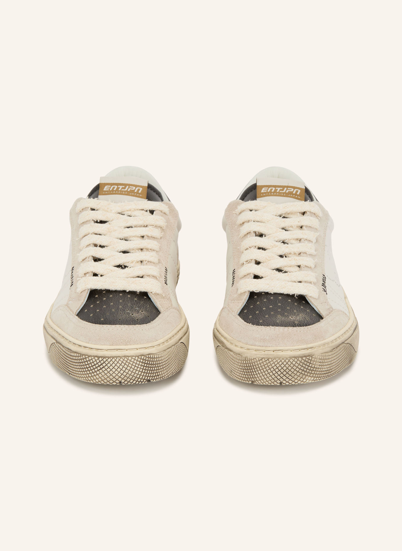 ENTERPRISE JAPAN Baskets JUPITER ROCKET 4: BLANC / GRIS CLAIR / NOIR