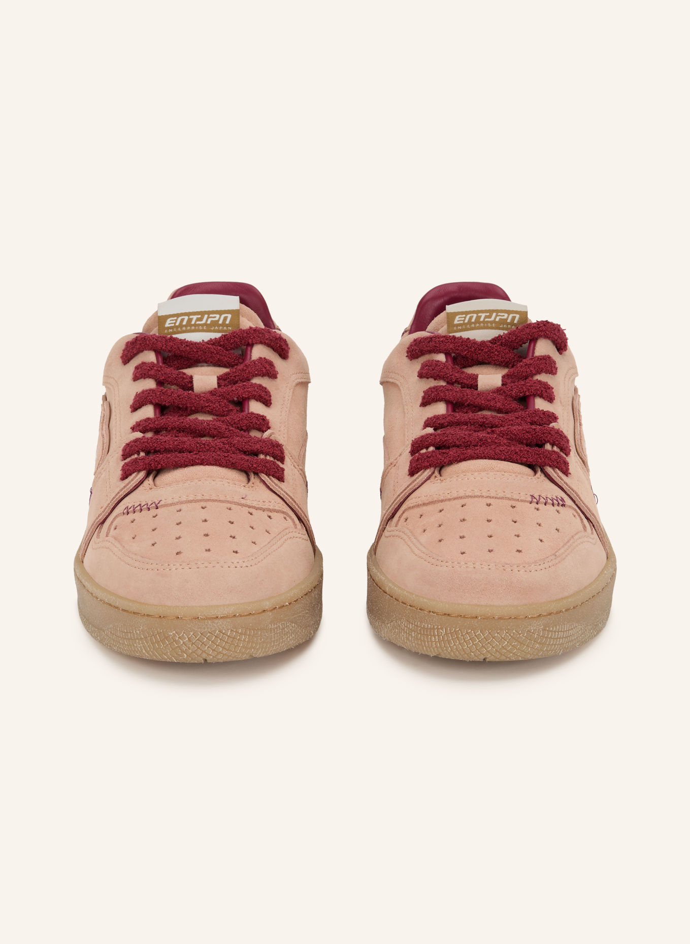 ENTERPRISE JAPAN EGG ROCKET 2 Sneakers: DUSKY PINK / DARK RED