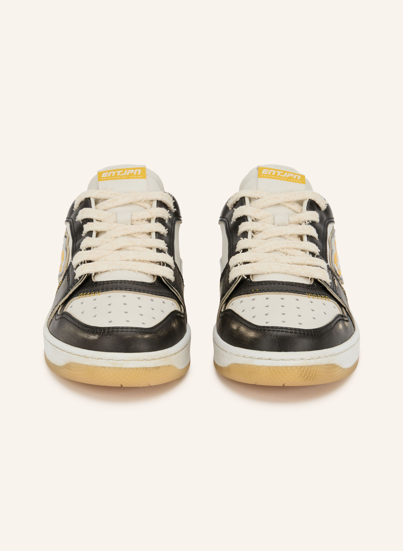 ENTERPRISE JAPAN Baskets EGG ROCKET 3: NOIR / JAUNE / BLANC