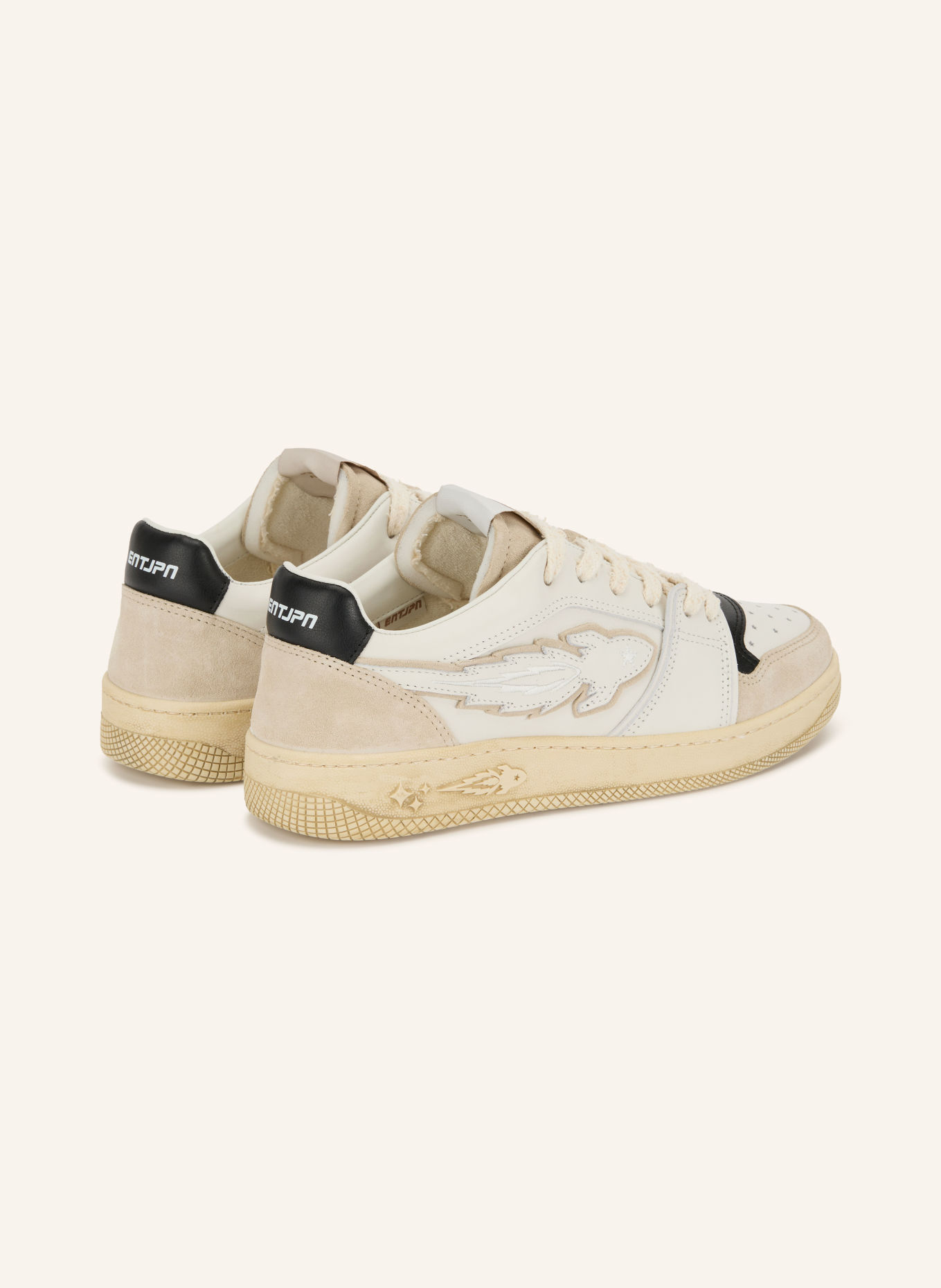 ENTERPRISE JAPAN Baskets EGG ROCKET 1: BLANC / GRIS CLAIR / NOIR