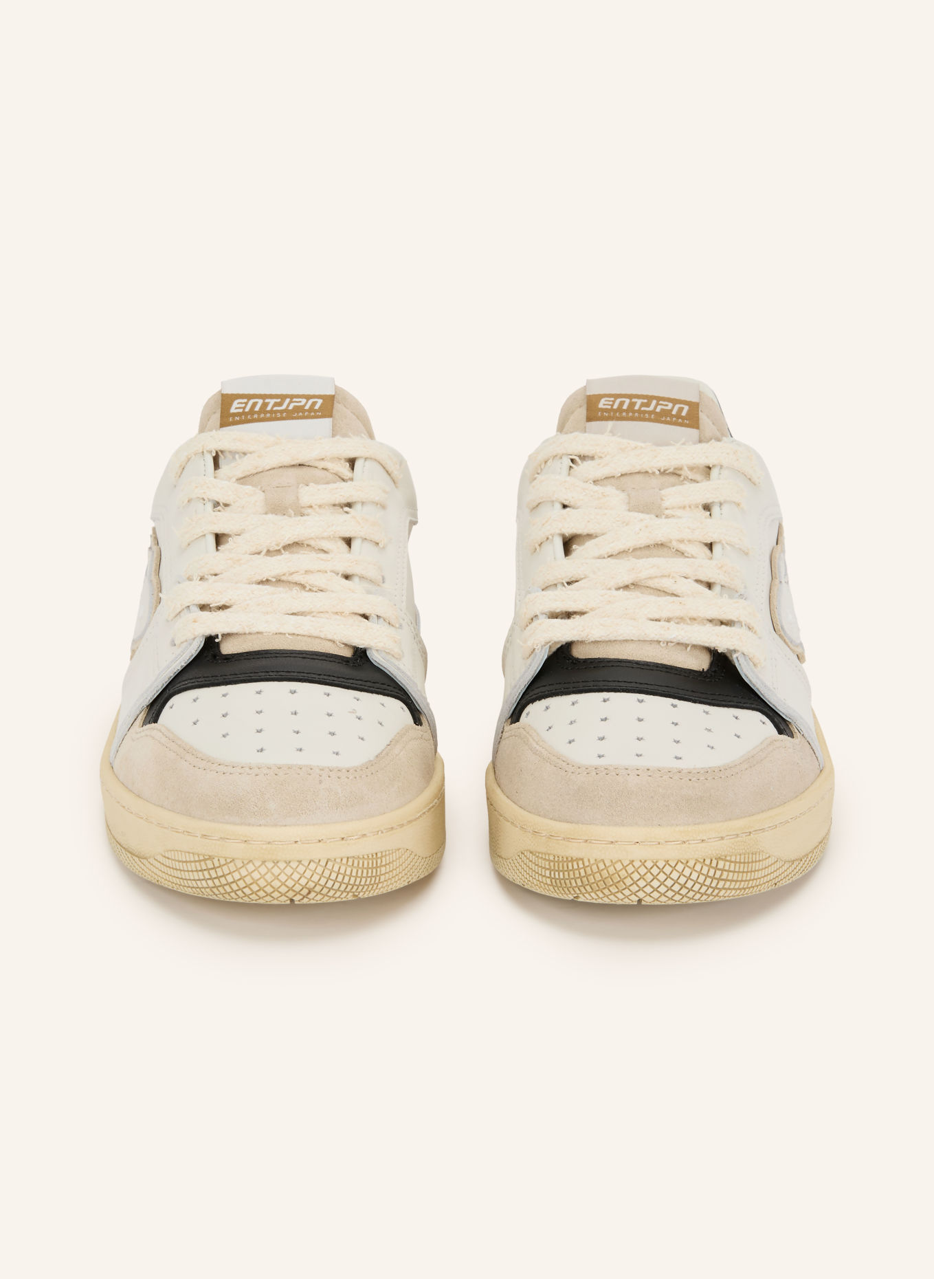 ENTERPRISE JAPAN Baskets EGG ROCKET 1: BLANC / GRIS CLAIR / NOIR