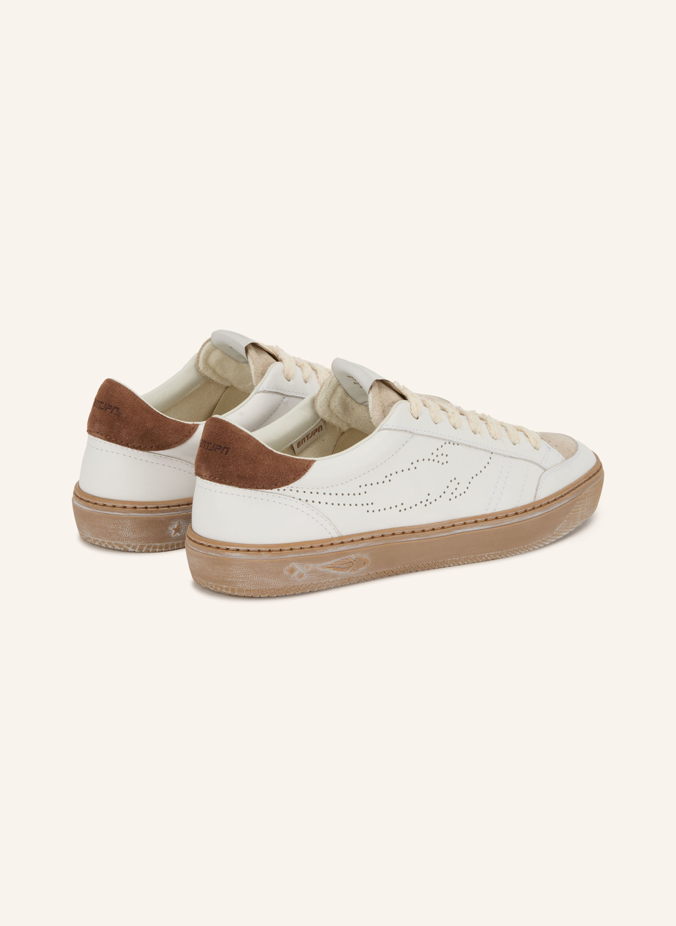 ENTERPRISE JAPAN Baskets JUPITER ROCKET 1: BLANC / MARRON