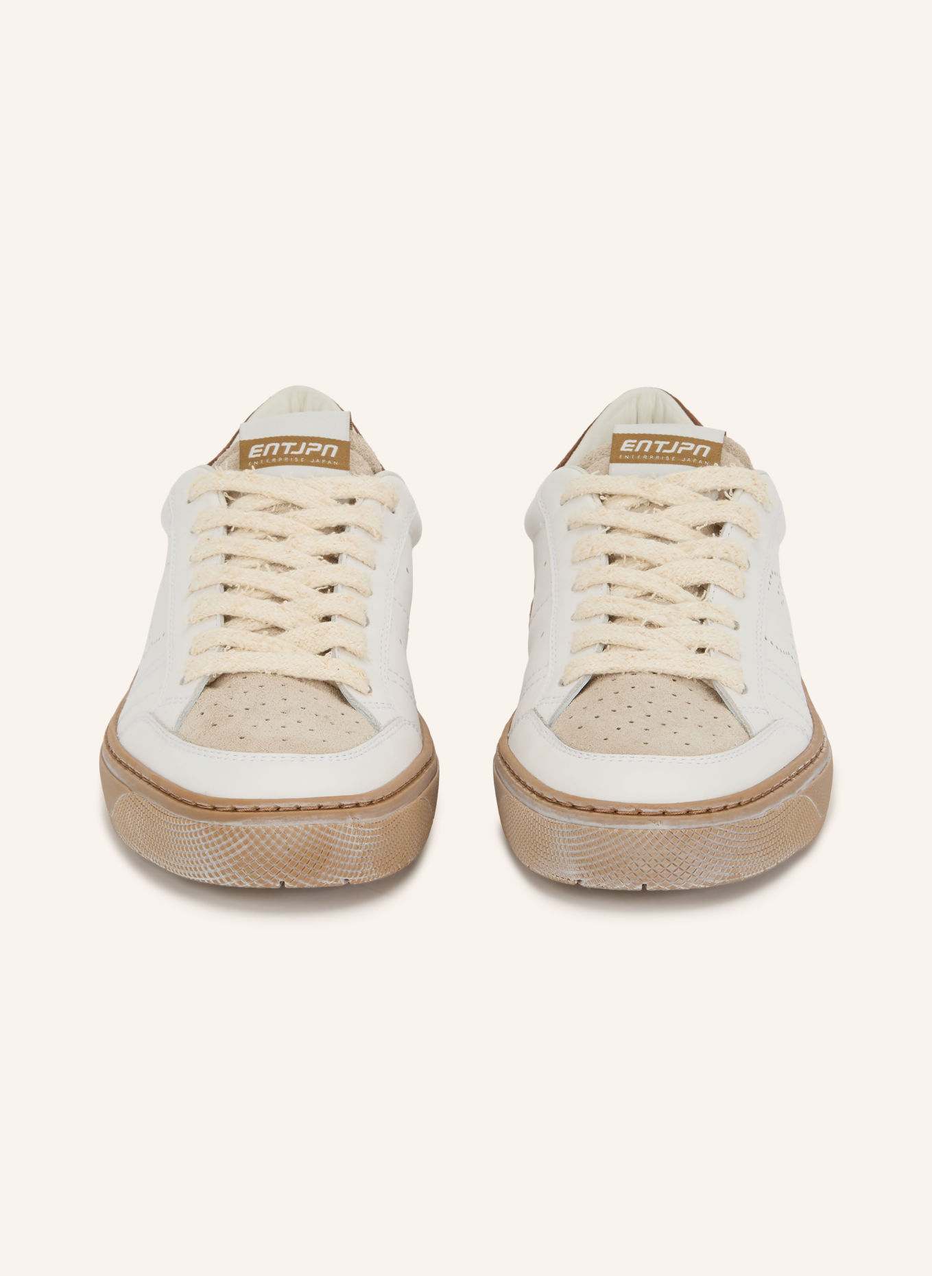 ENTERPRISE JAPAN Baskets JUPITER ROCKET 1: BLANC / MARRON