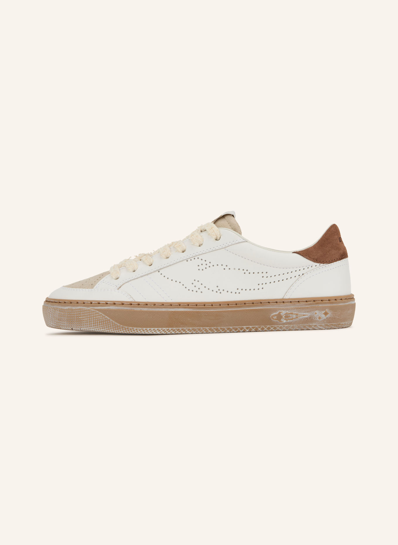 ENTERPRISE JAPAN Baskets JUPITER ROCKET 1: BLANC / MARRON