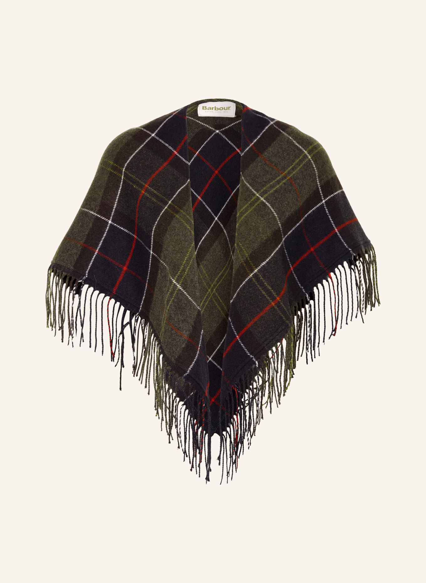 Barbour Peleryna: CIEMNOZIELONY / CZERWONY / CZARNY