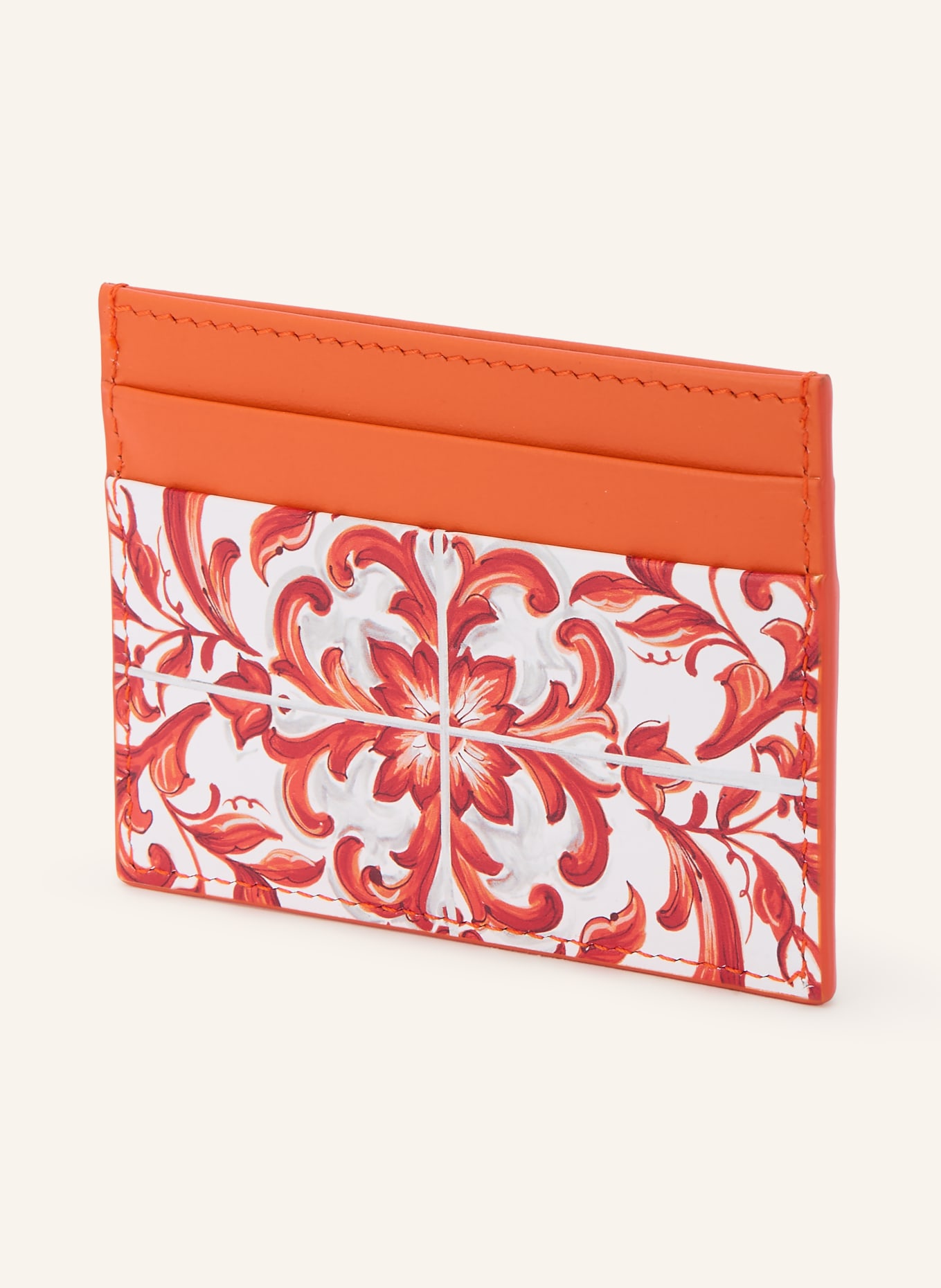 DOLCE & GABBANA Porte-cartes: ORANGE / OR / BLANC