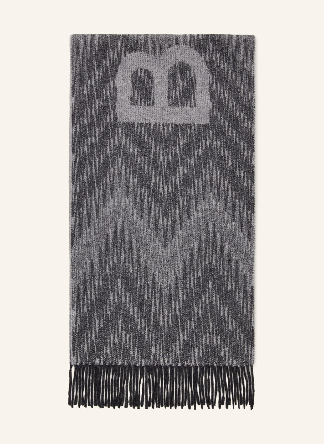 BOGNER Eșarfă SCARF-1: GRI DESCHIS / GRI ÎNCHIS