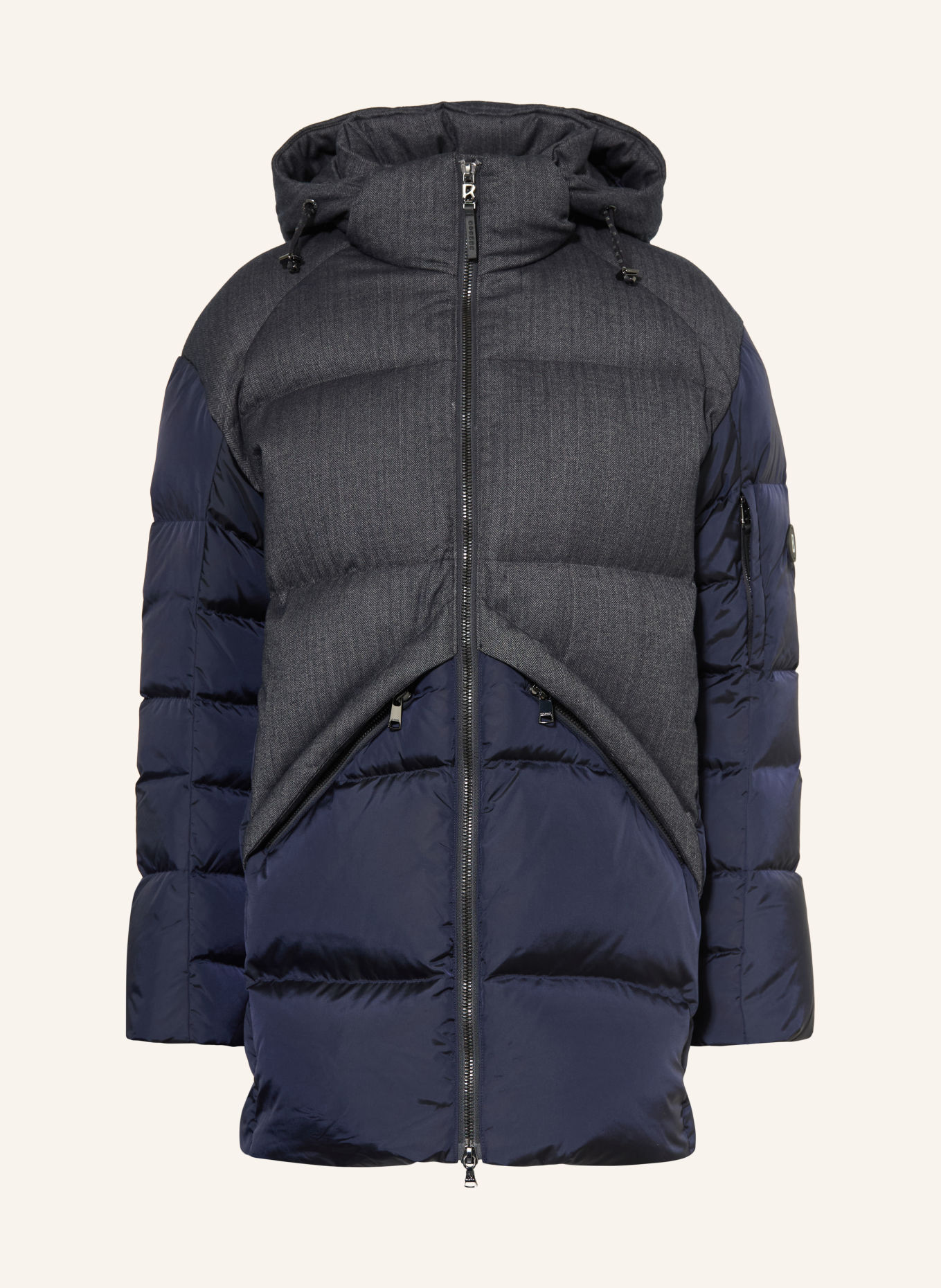 BOGNER Donsjas JONES-DW3: GRIJS / LICHTGRIJS / DONKERBLAUW