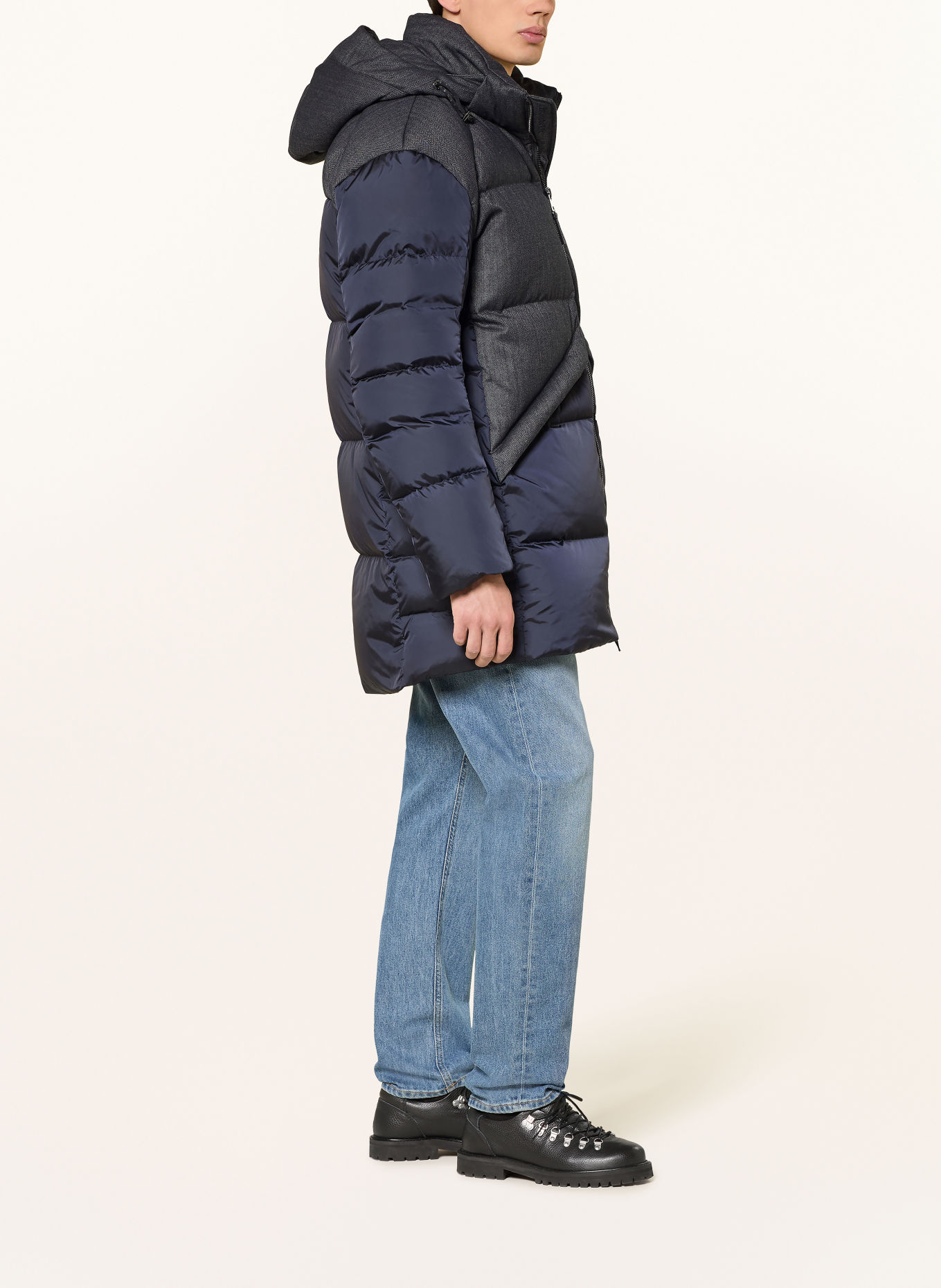 BOGNER Donsjas JONES-DW3: GRIJS / LICHTGRIJS / DONKERBLAUW