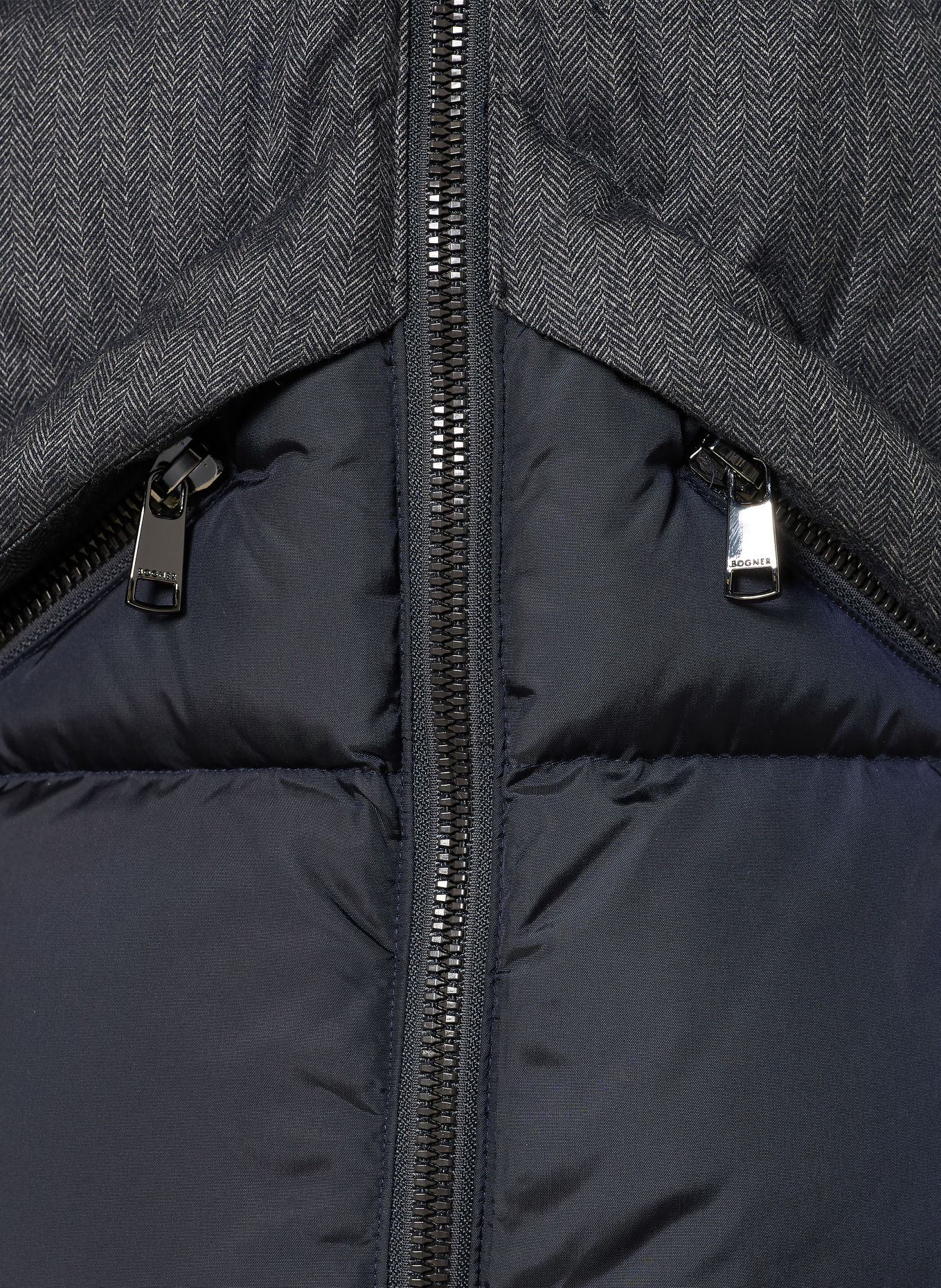 BOGNER Donsjas JONES-DW3: GRIJS / LICHTGRIJS / DONKERBLAUW