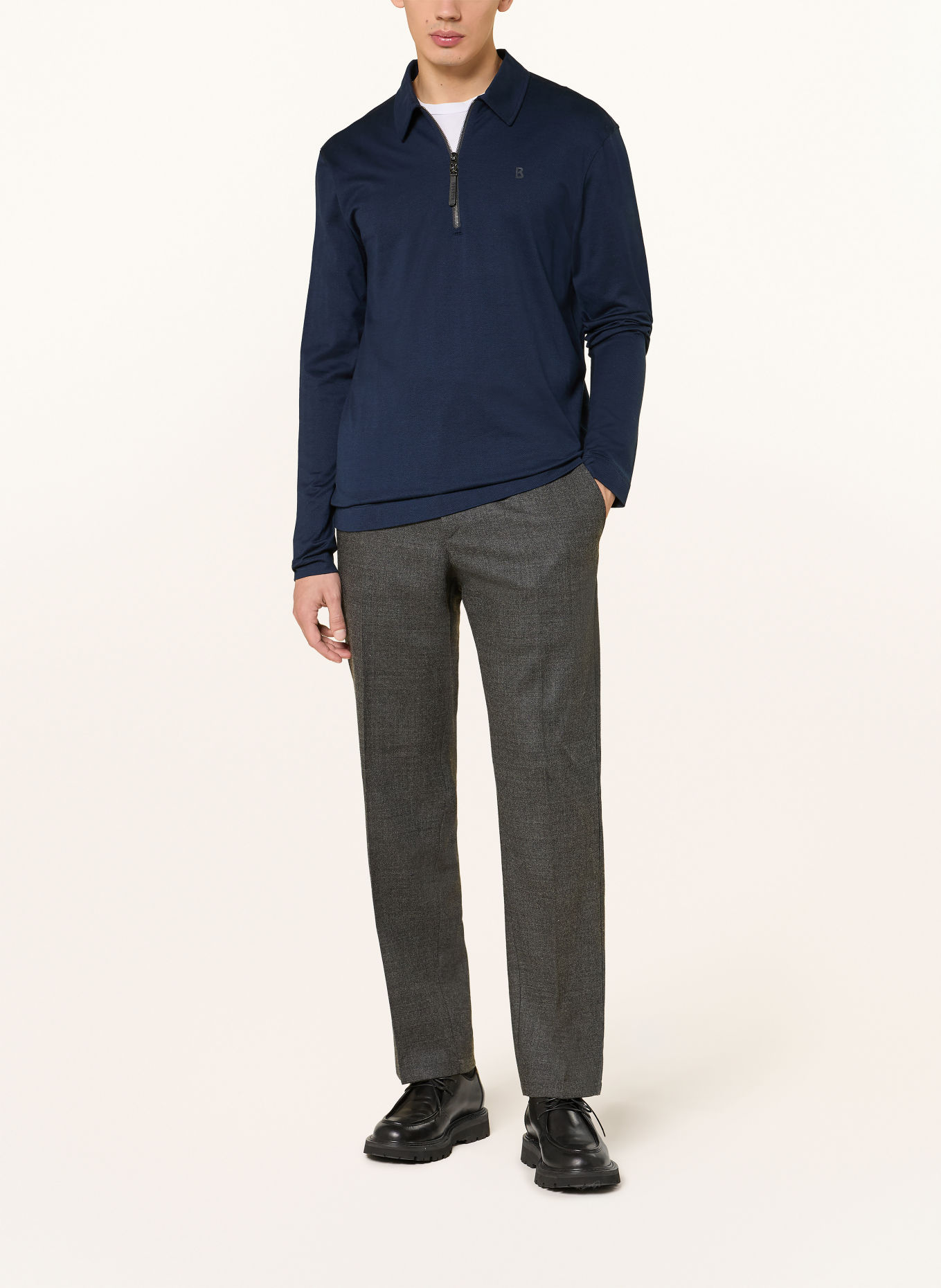BOGNER Jersey-Poloshirt BAILEY-1: DUNKELBLAU