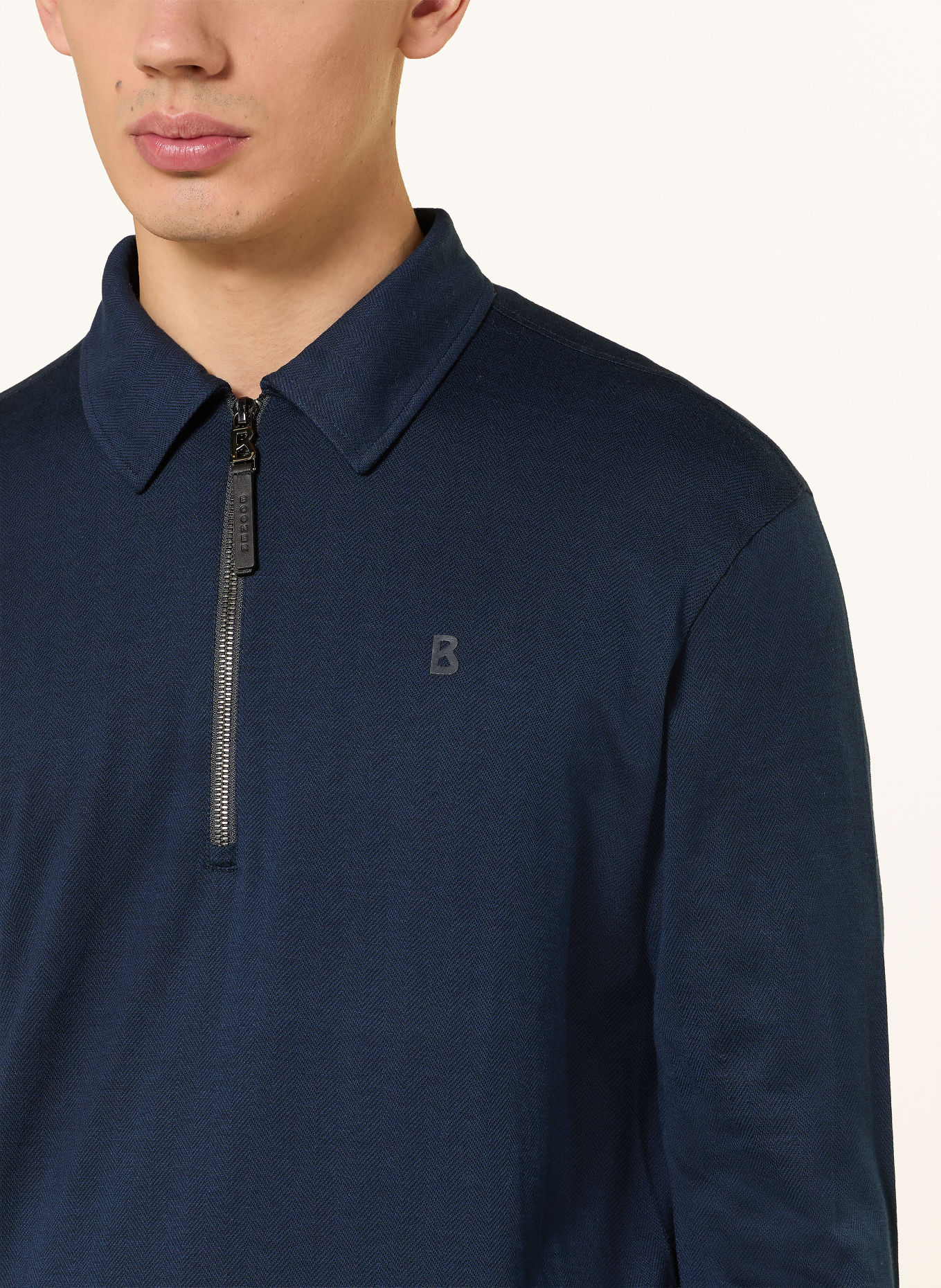BOGNER Jersey-Poloshirt BAILEY-1: DUNKELBLAU