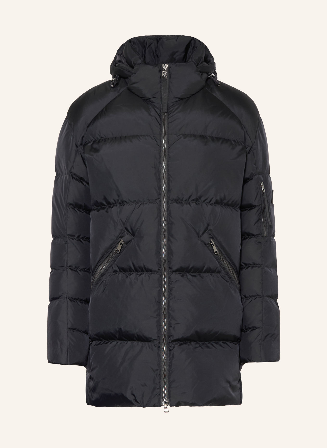 BOGNER Daunenjacke JONES-D3 mit abnehmbarer Kapuze: SCHWARZ