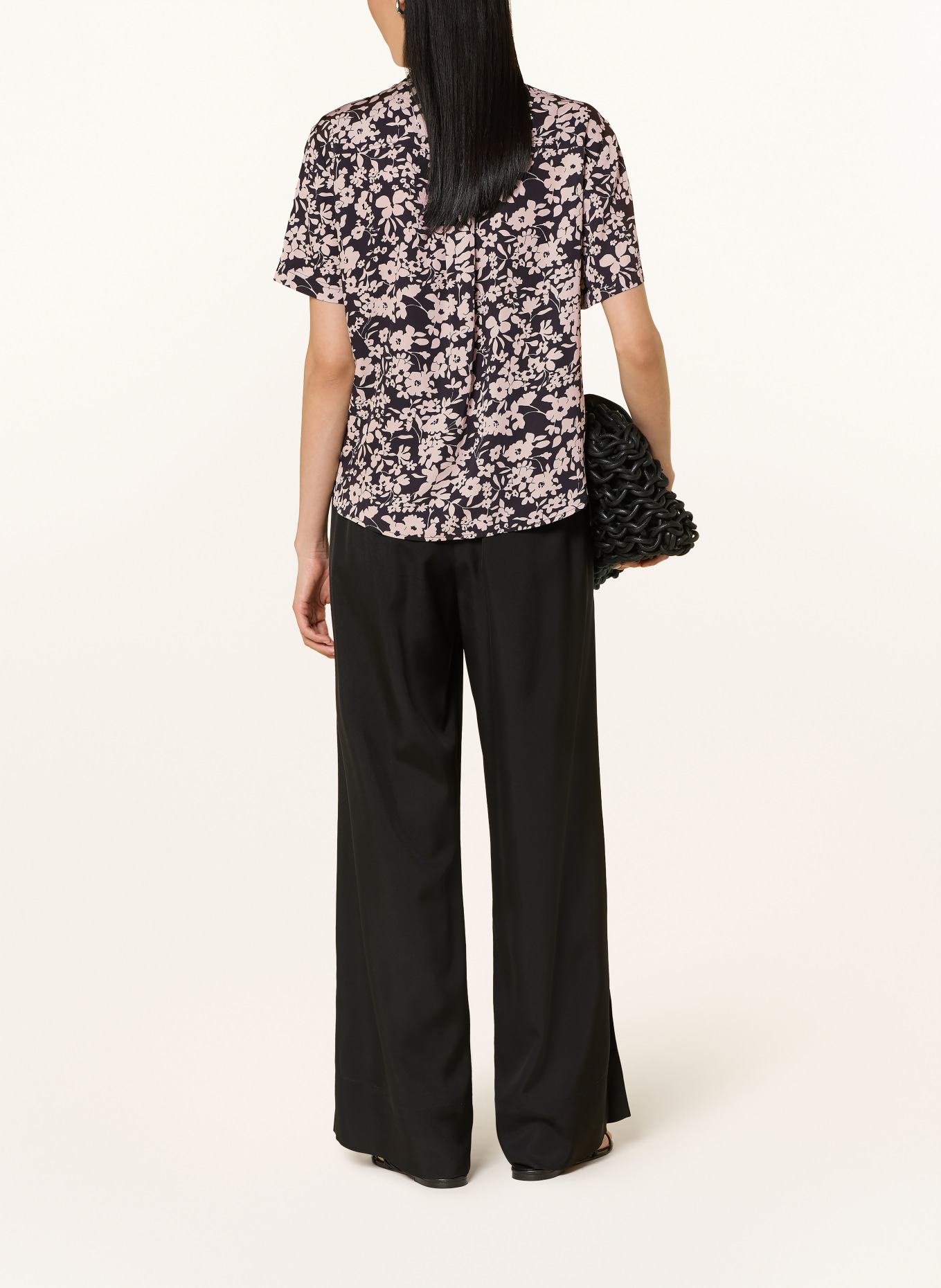 Marc O'Polo Hemdbluse: SCHWARZ / BEIGE