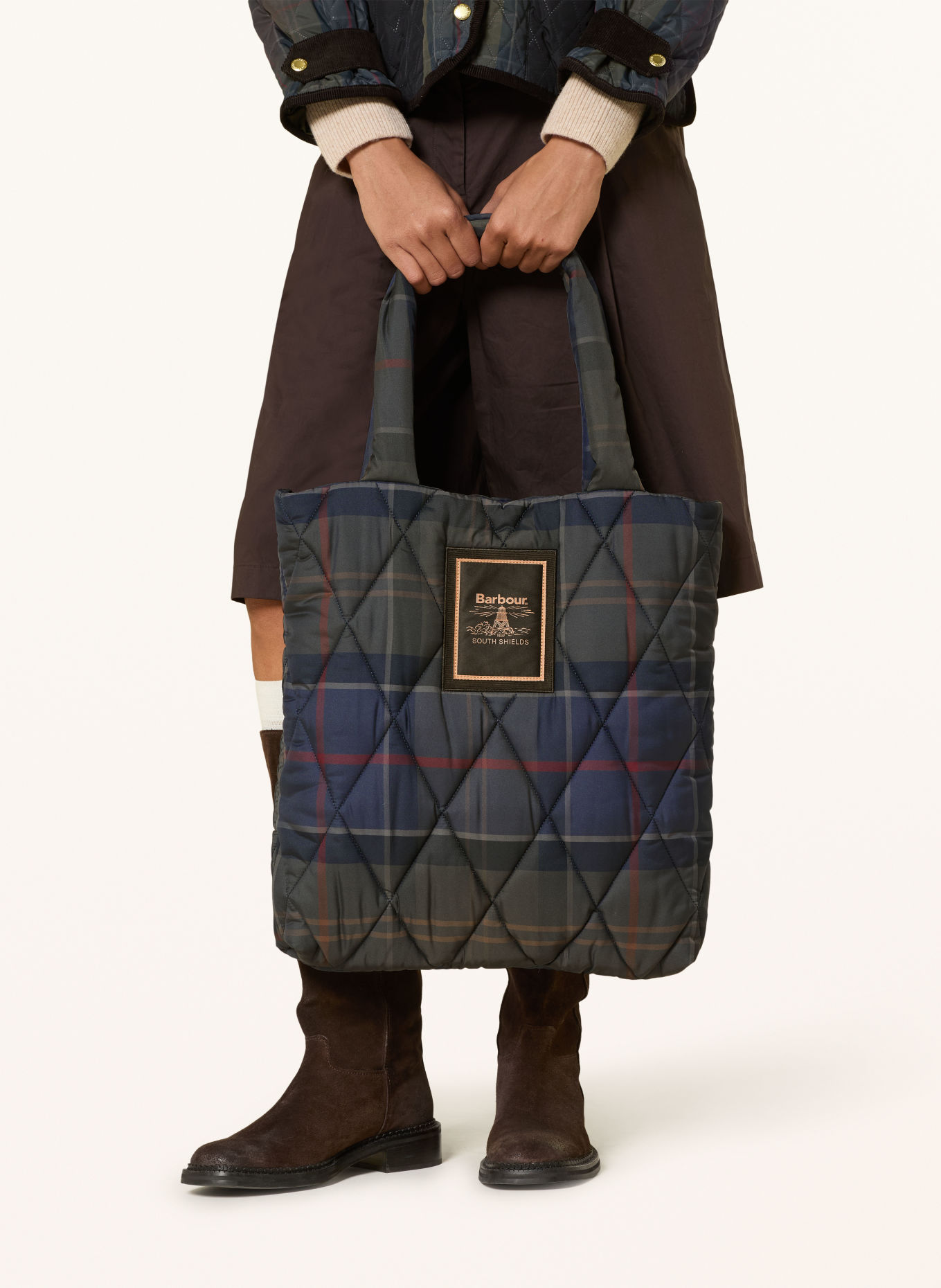 Barbour Shopper ARLENE: DUNKELGRÜN / DUNKELROT / DUNKELBLAU