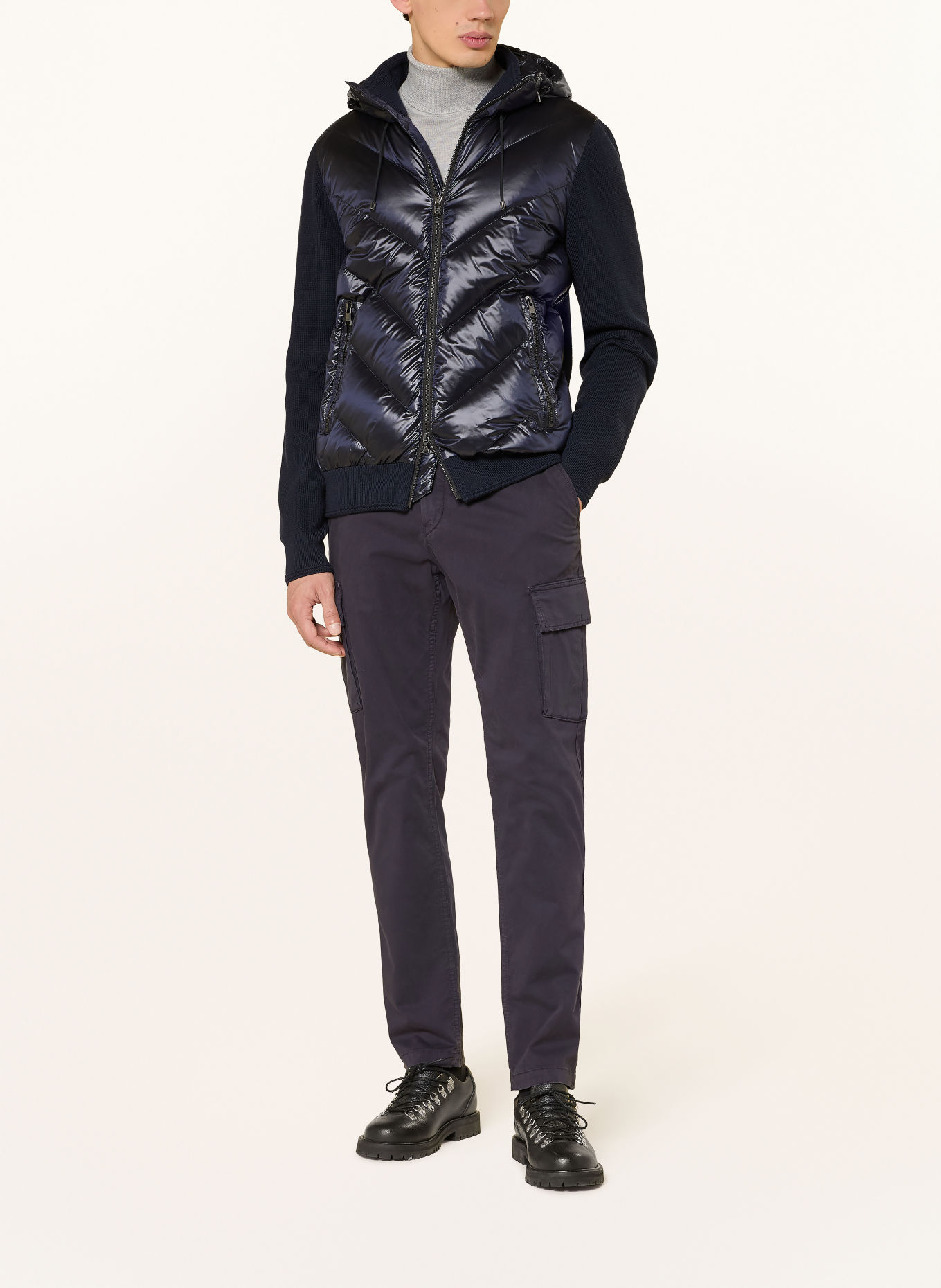 BOGNER BRUNO-G2 Extra Slim Fit Cargo Pants: DARK BLUE