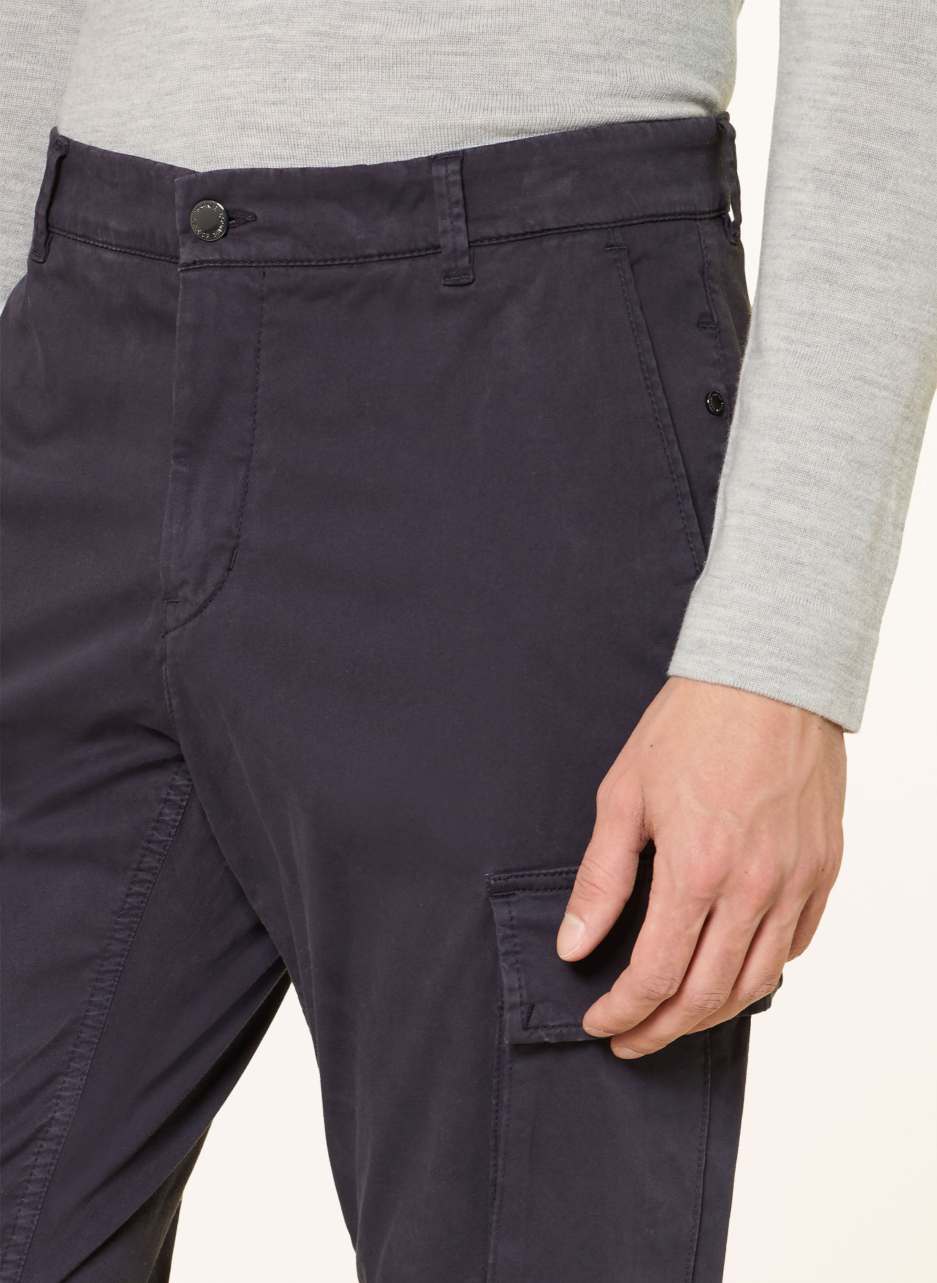 BOGNER BRUNO-G2 Extra Slim Fit Cargo Pants: DARK BLUE