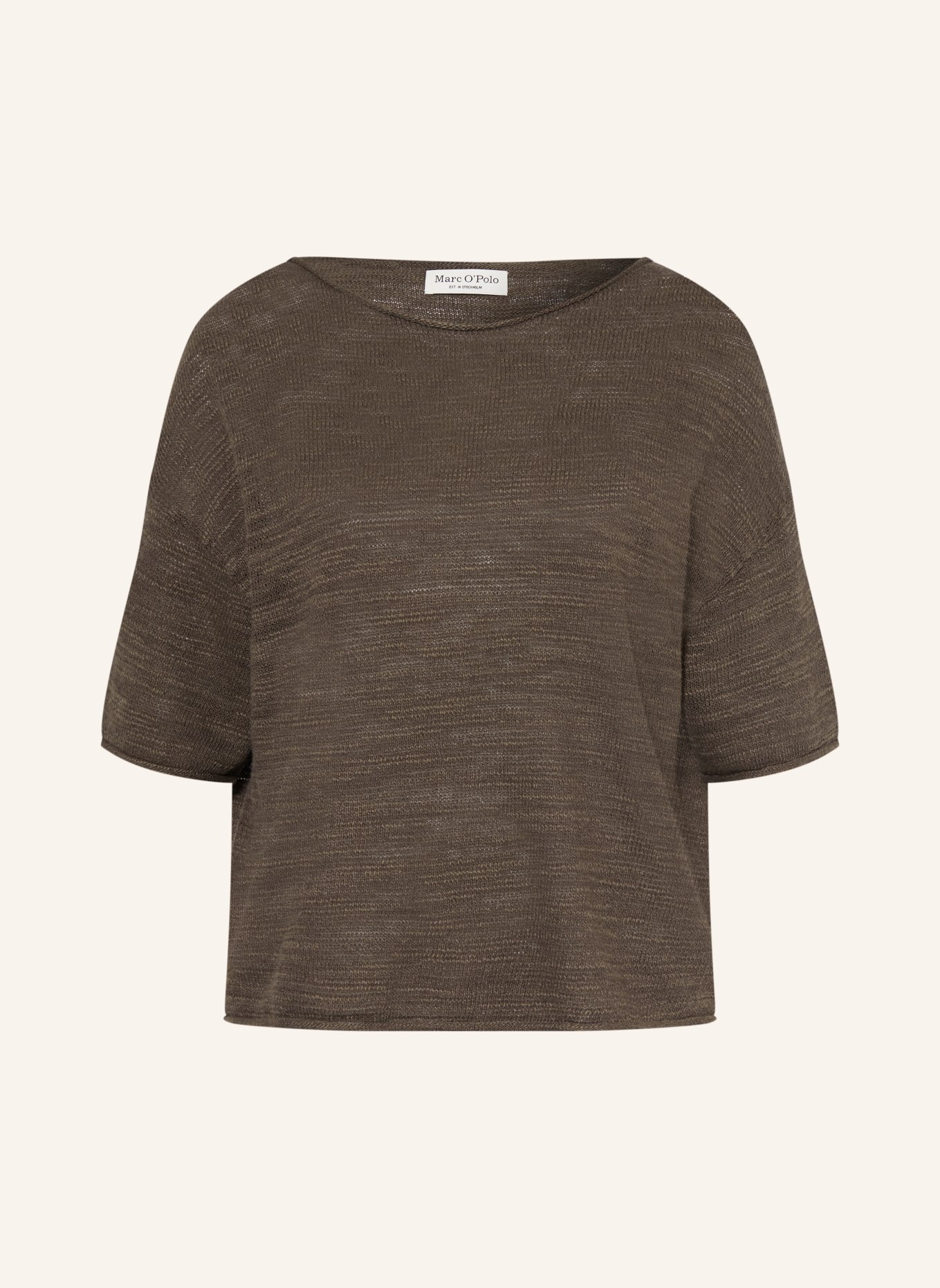 Marc O'Polo Pullover mit Leinen und 3/4-Arm: OLIV