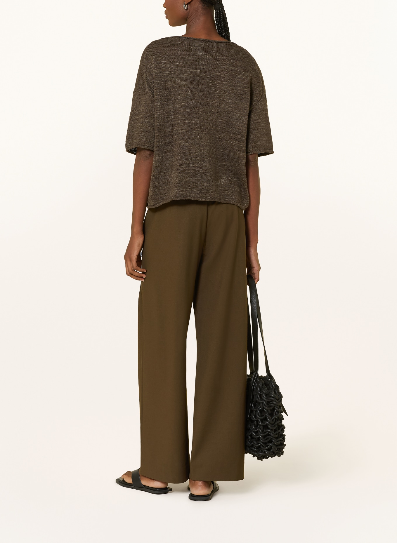 Marc O'Polo Pullover mit Leinen und 3/4-Arm: OLIV