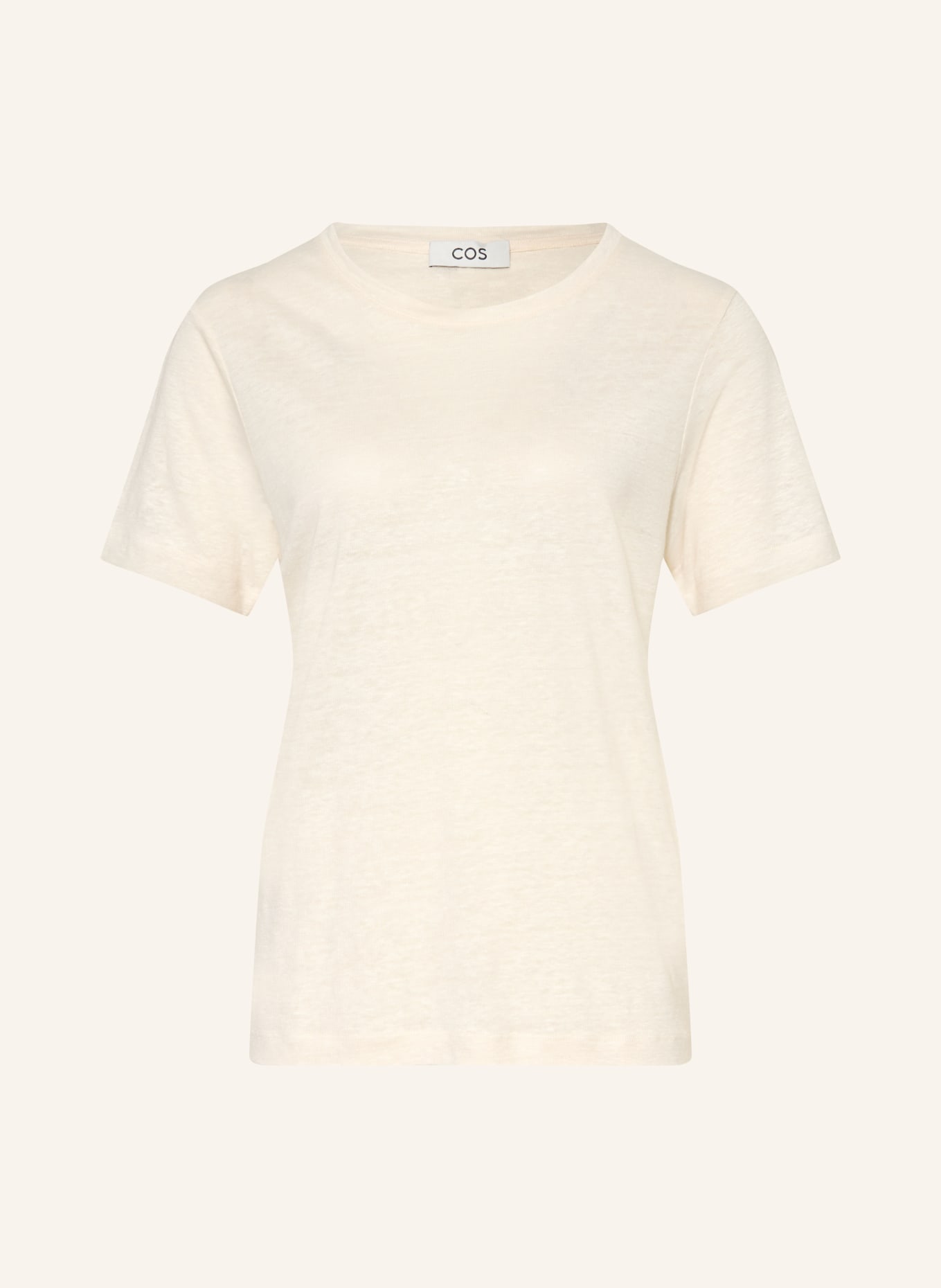 COS Linen T-shirt: CREAM