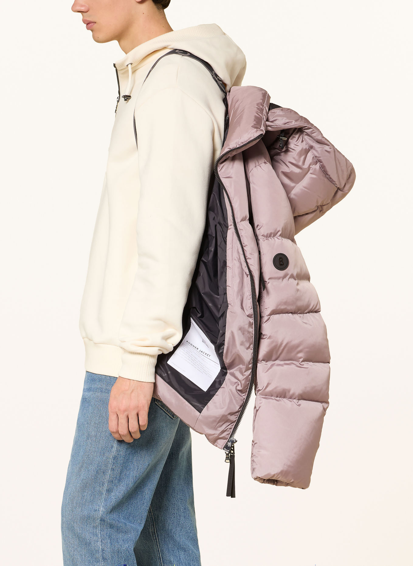 BOGNER Daunenjacke JAMY-D3: GRAU / SCHWARZ