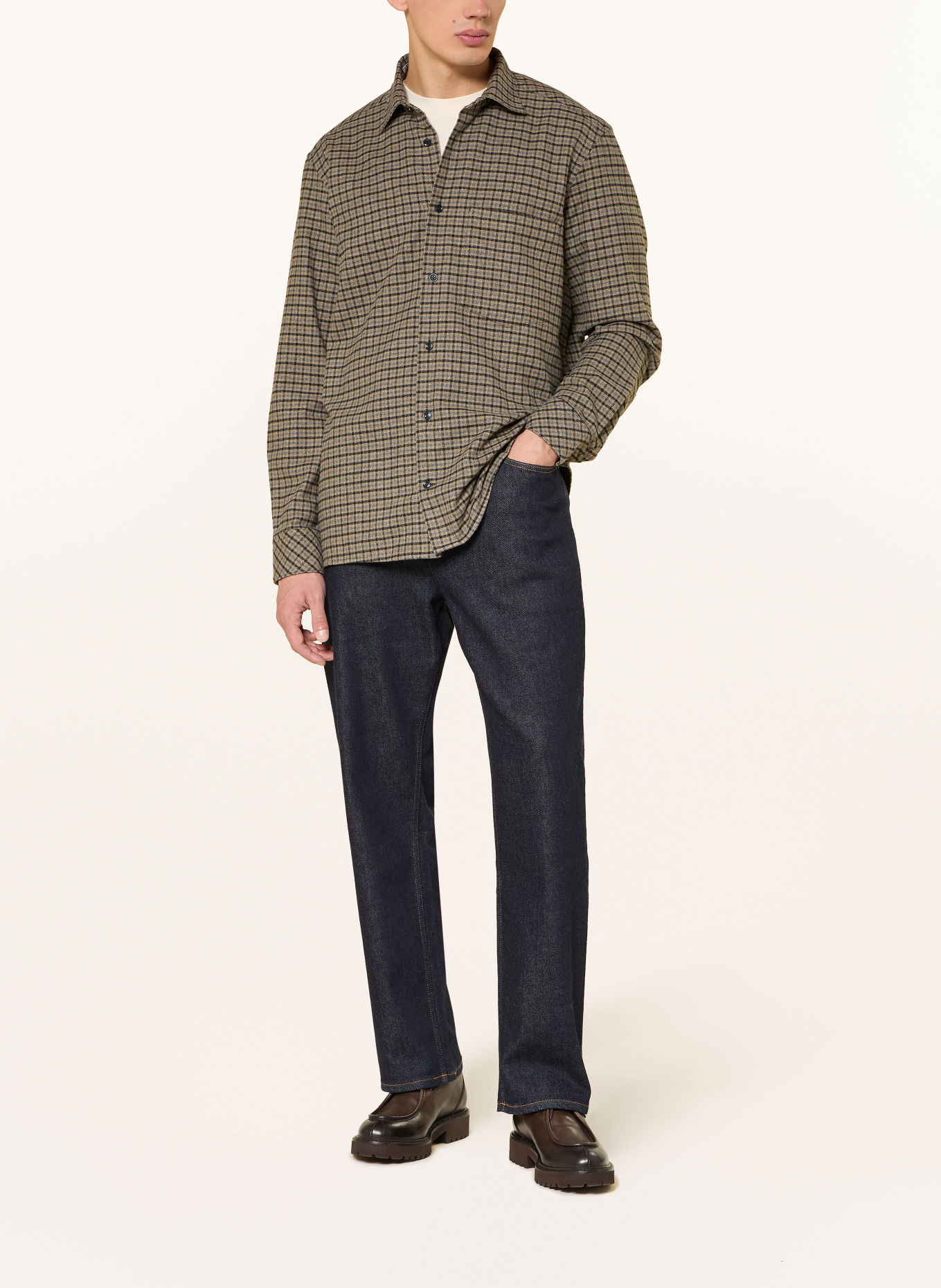 BOGNER Overhemd HARDY Comfort Fit: GRIJS / LICHTGROEN / ZWART