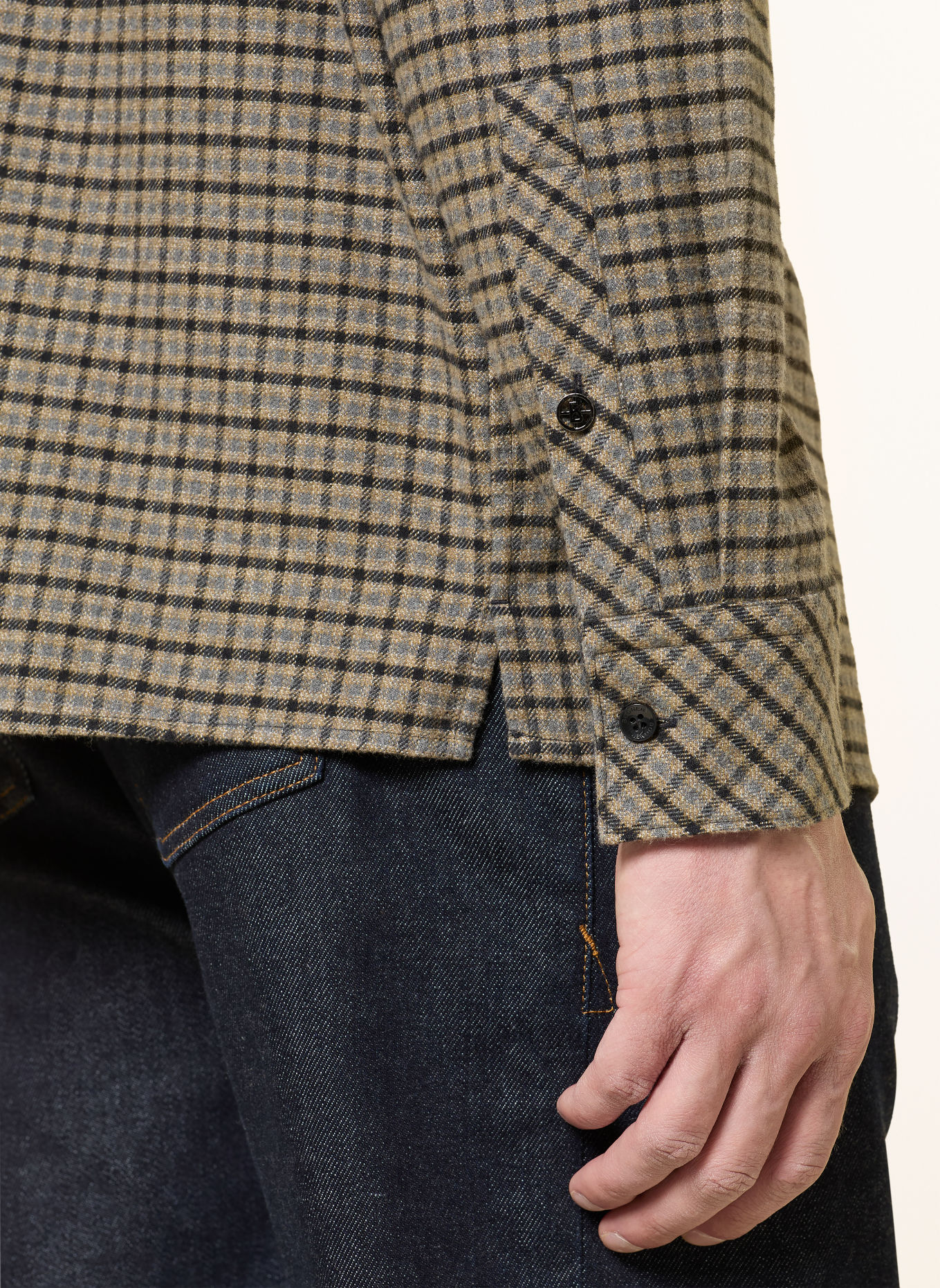 BOGNER Overhemd HARDY Comfort Fit: GRIJS / LICHTGROEN / ZWART
