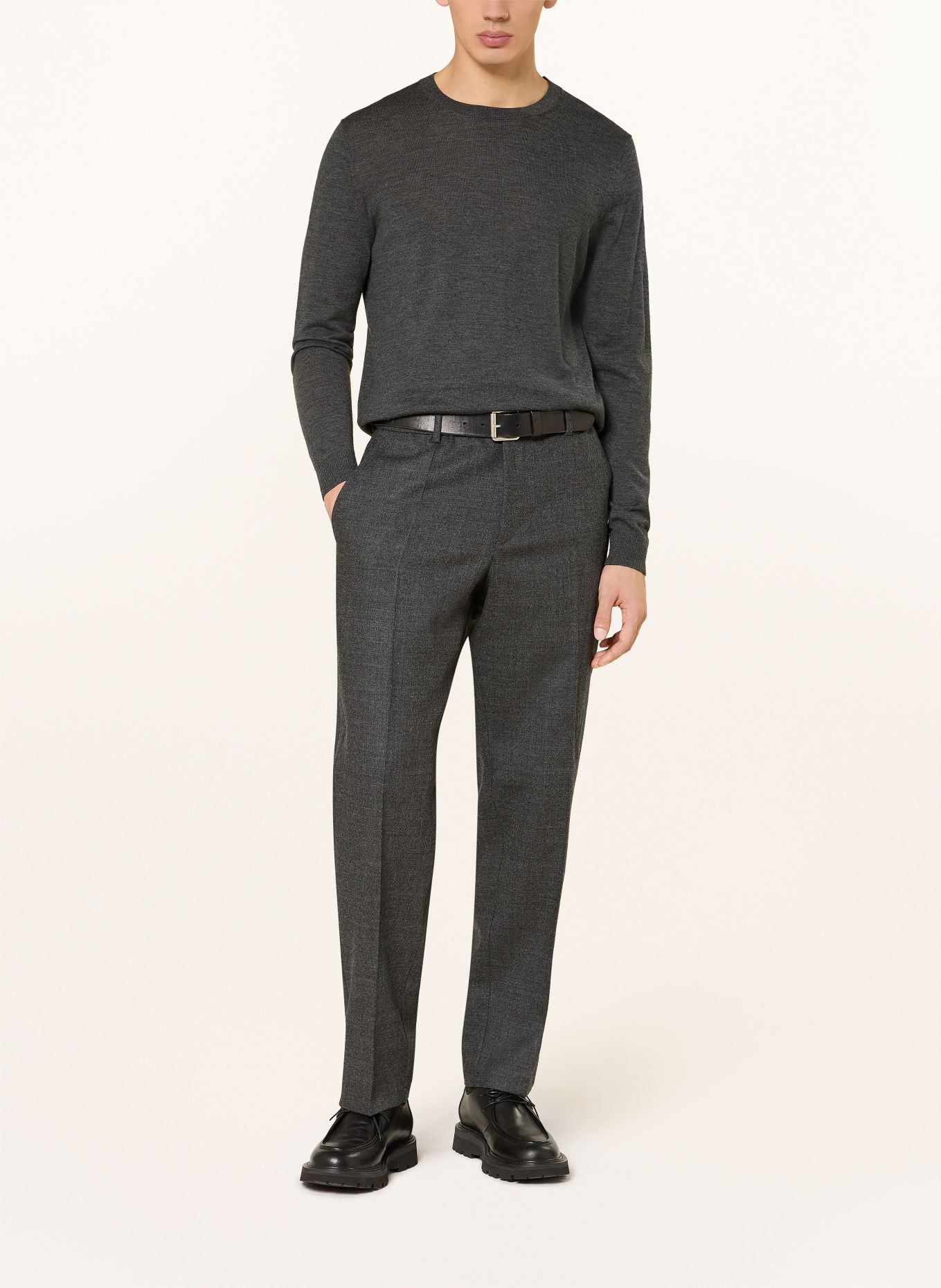 BOGNER Pullover OLE mit Cashmere: DUNKELGRAU