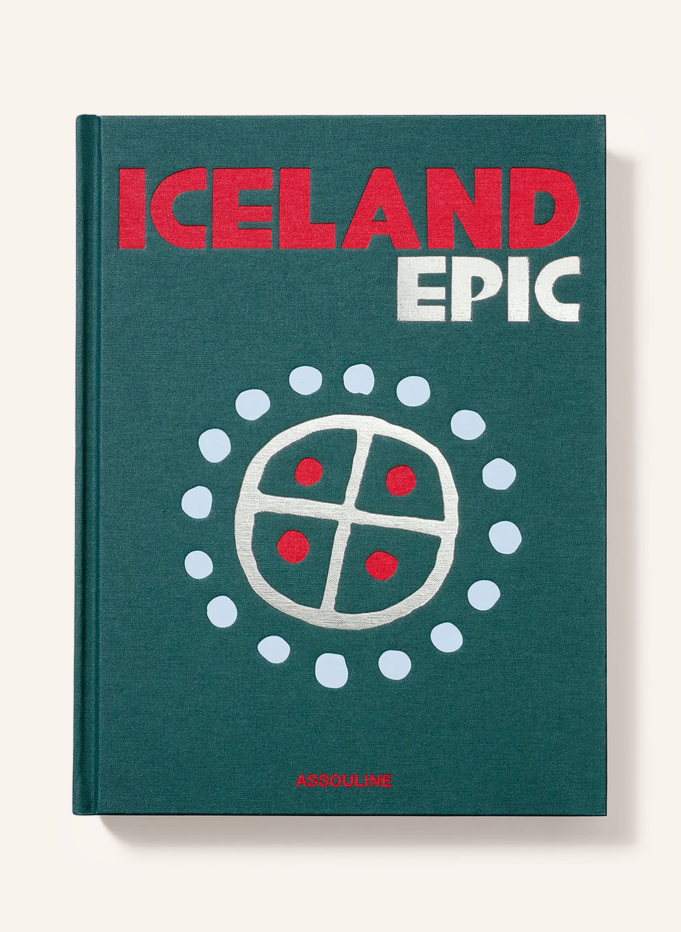 ASSOULINE Book: ICELAND: DARK GREEN / RED / LIGHT BLUE