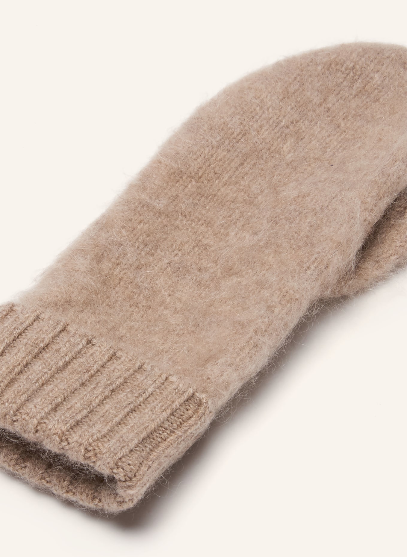 MRS & HUGS Moufles en cachemire: MARRON CLAIR